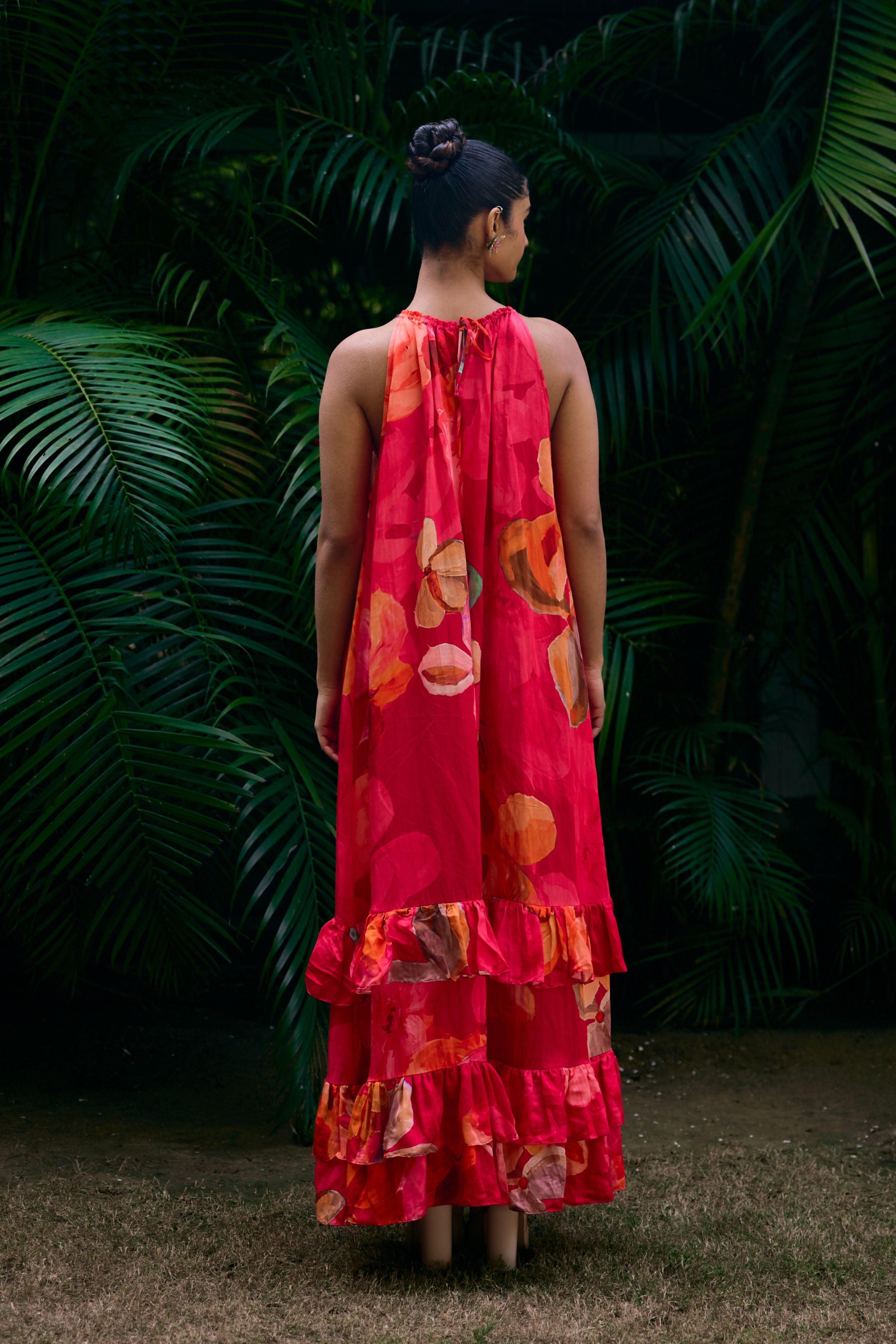 Halter Neck Maxi Dress