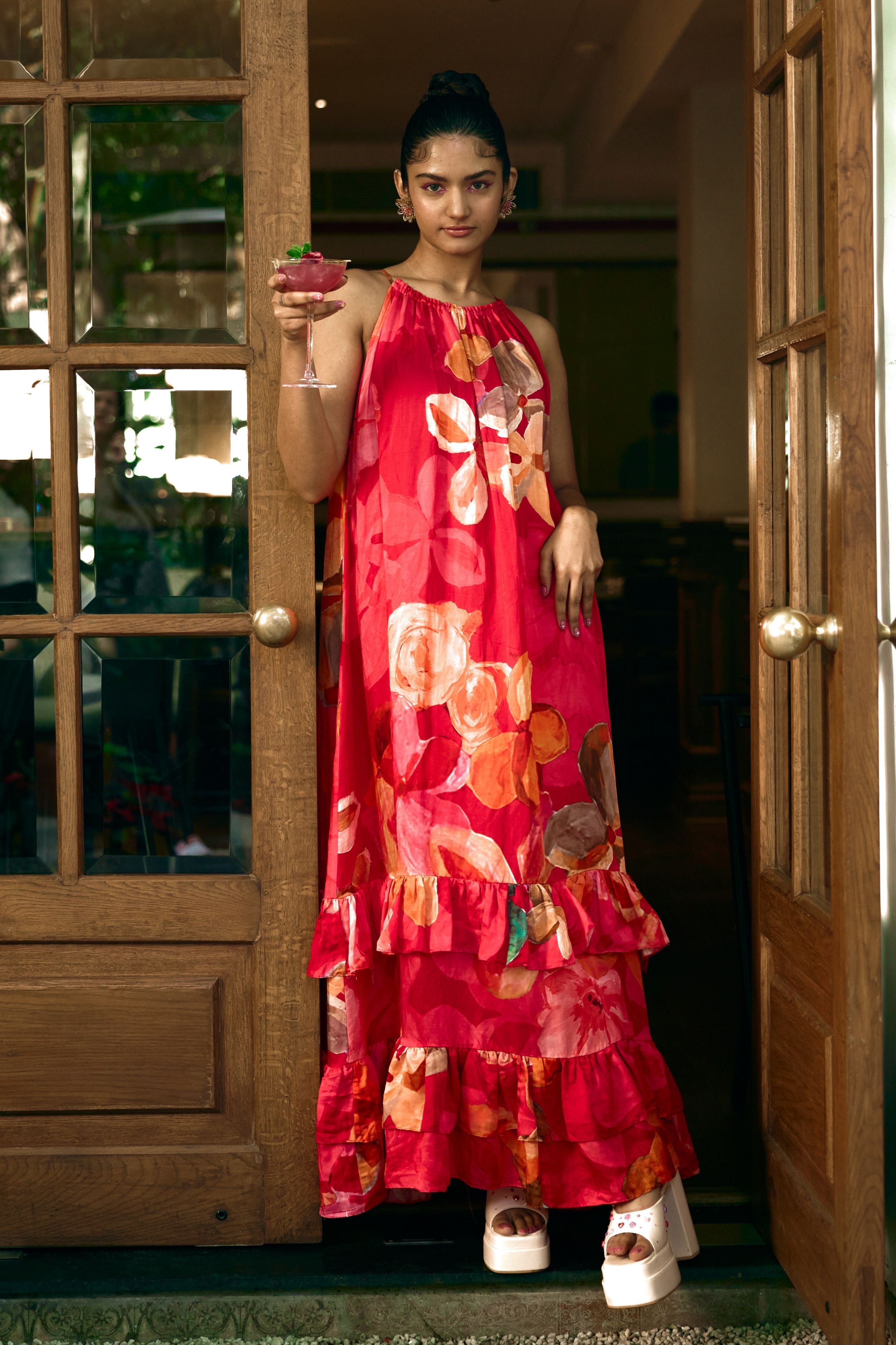 Halter Neck Maxi Dress