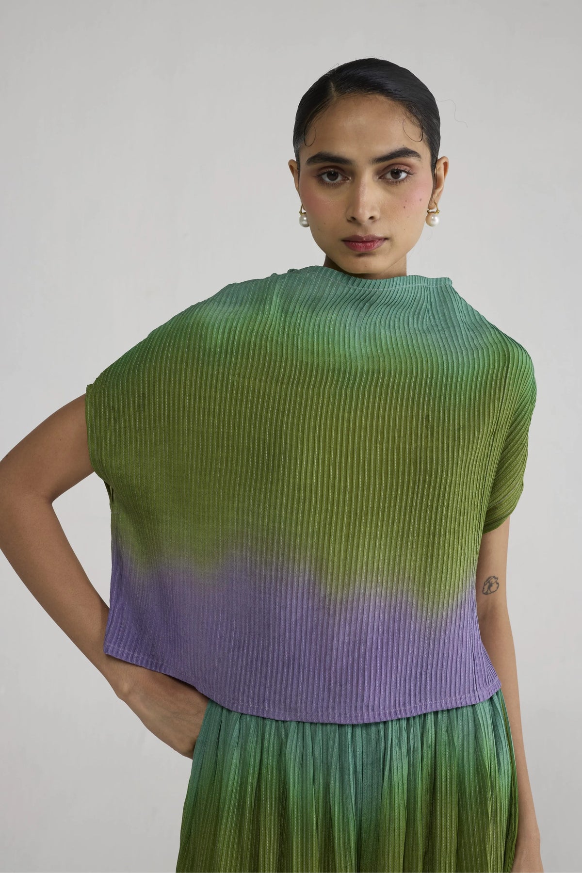 Hana Pintucks Top