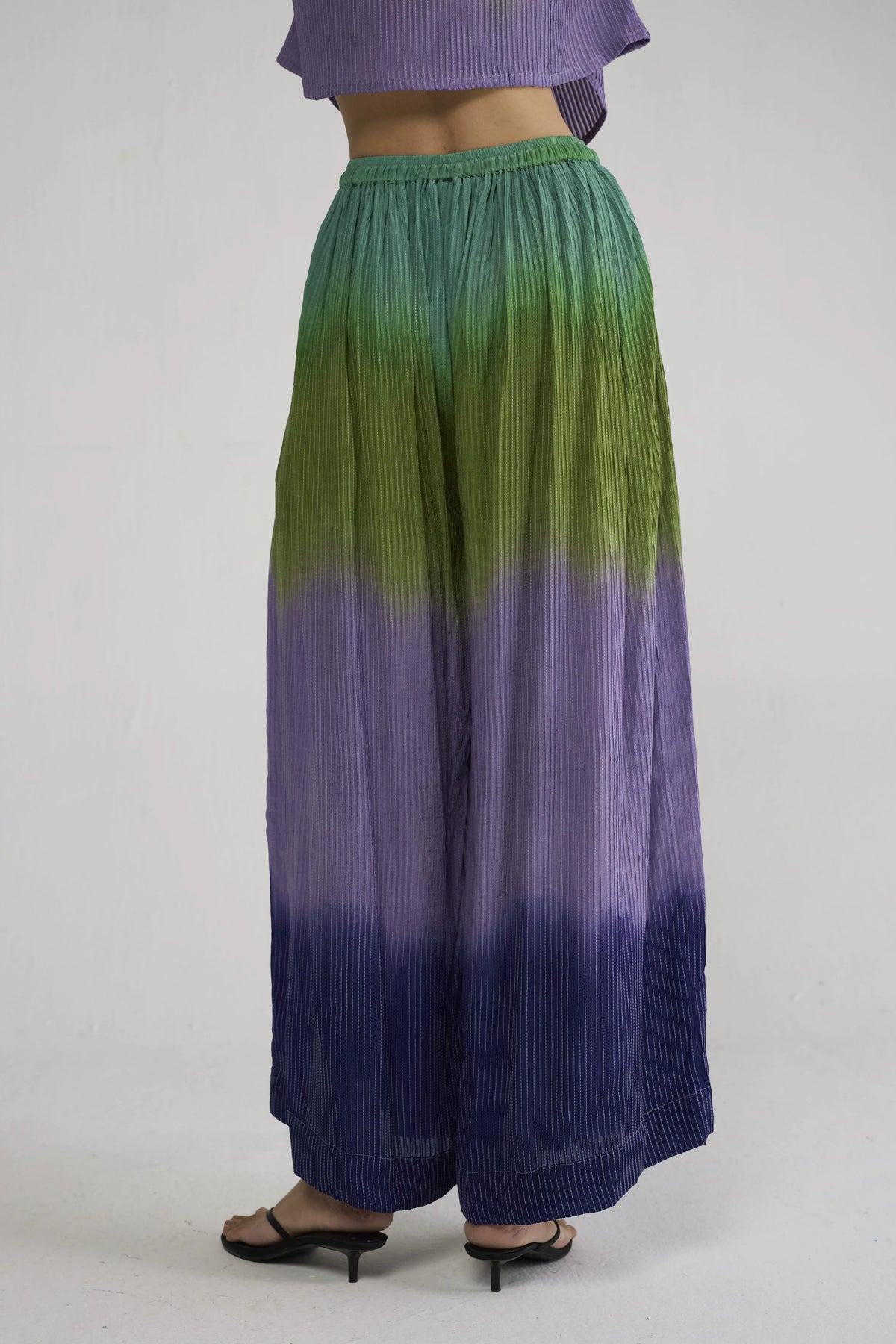 Hana Pitucks Flared Pants