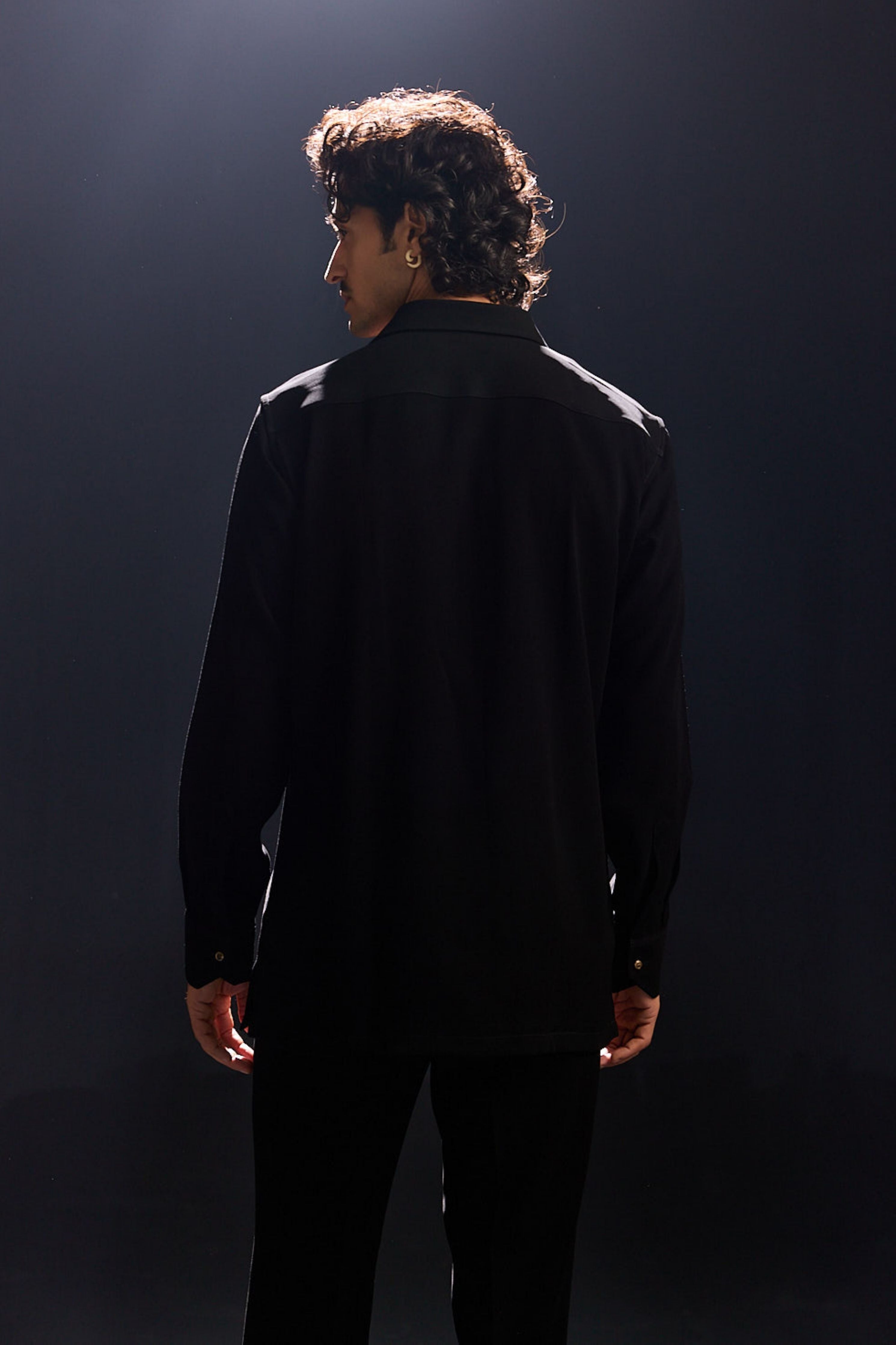 Hand Painted Black Shirt