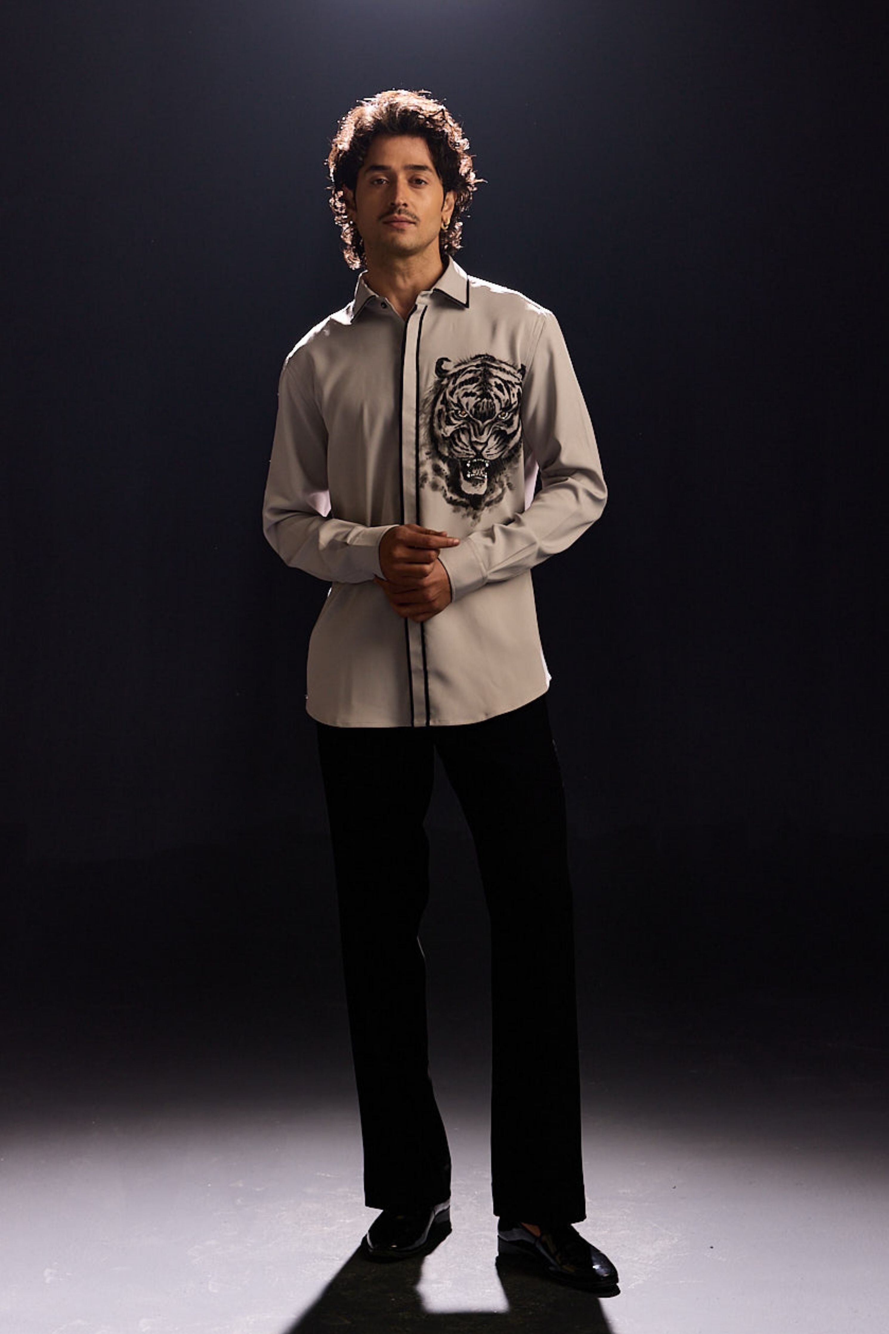Hand Painted Tiger Shirt