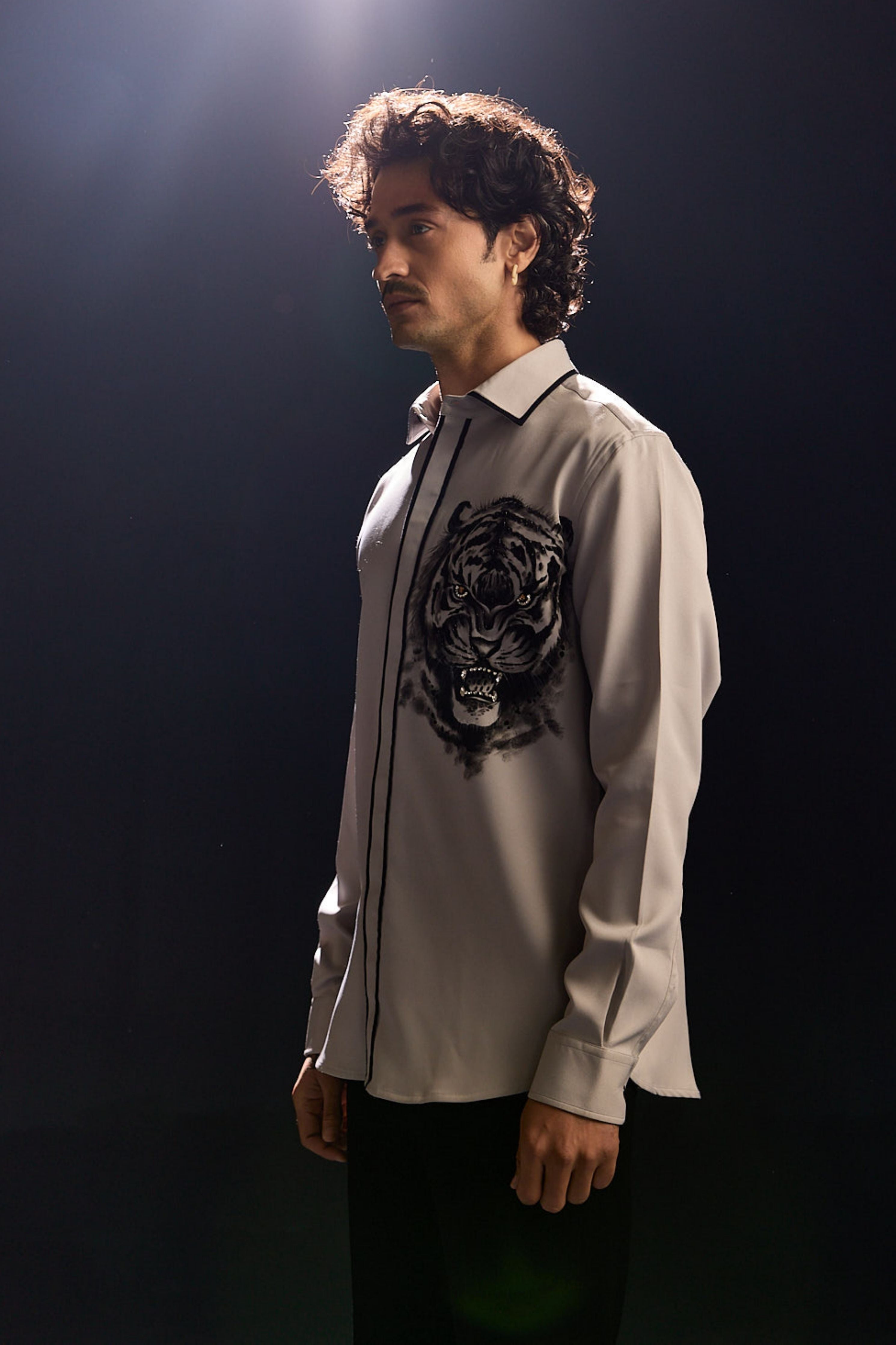 Hand Painted Tiger Shirt