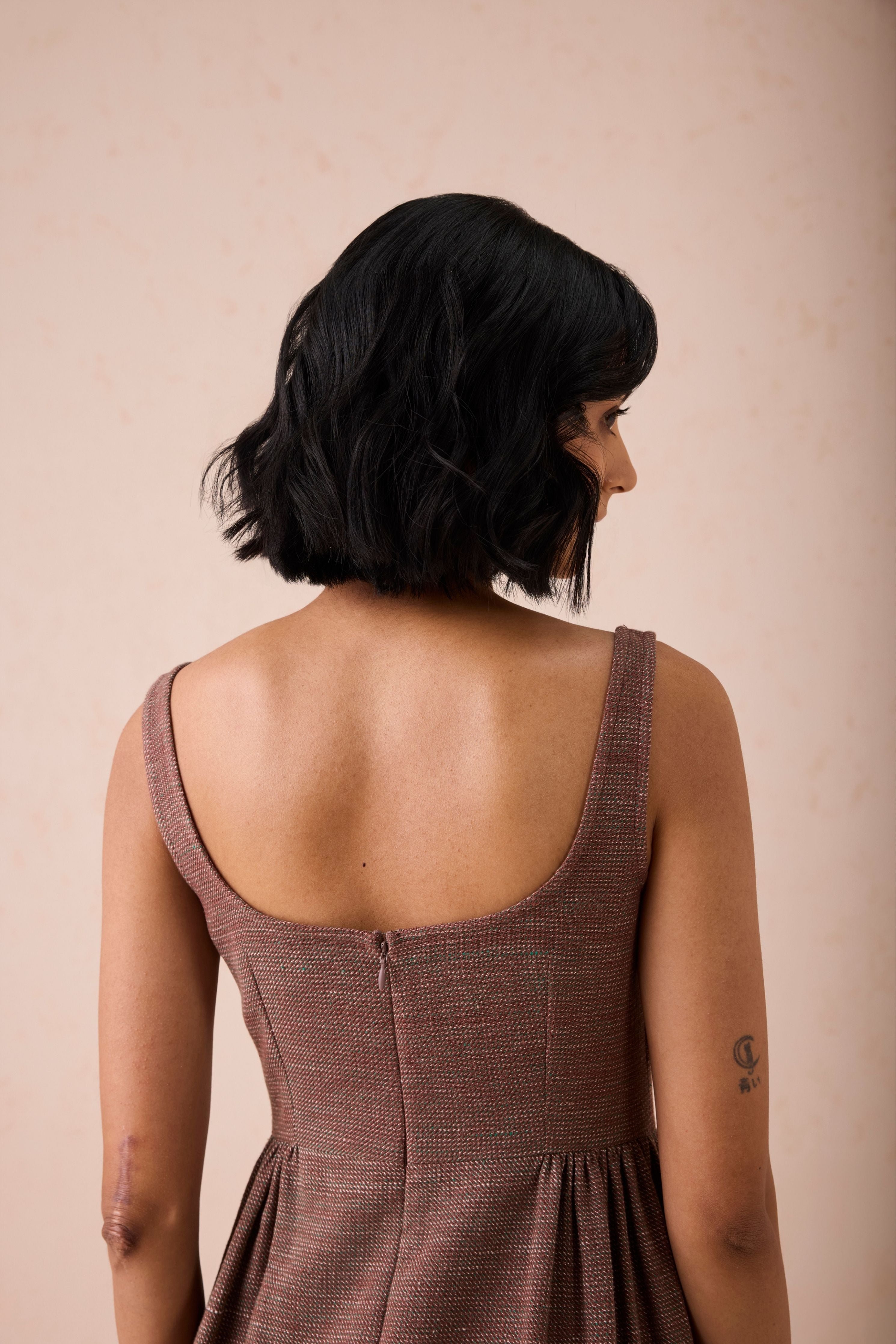 Hazel Sun Handspun Mini Dress