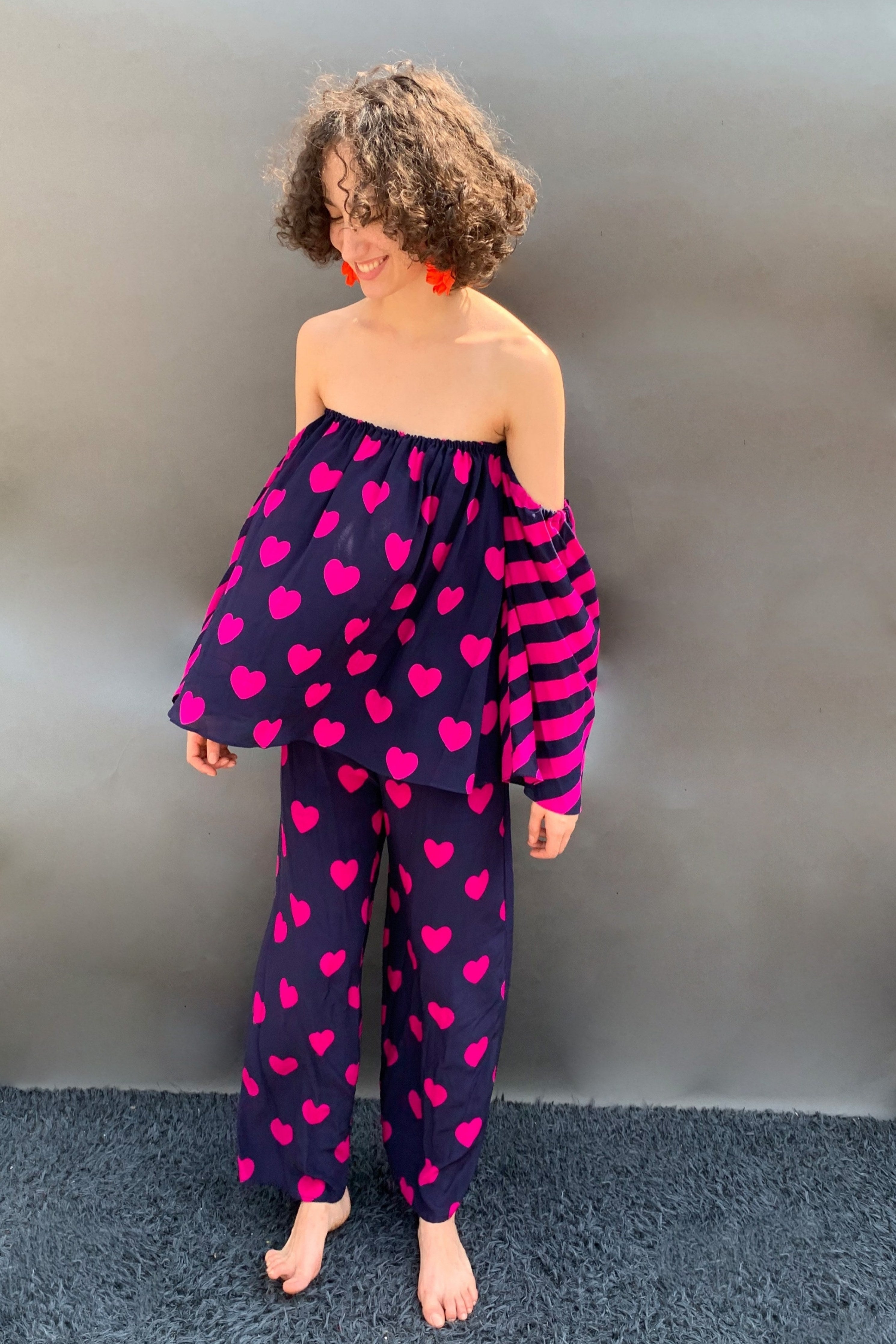 Heart Printed Pants