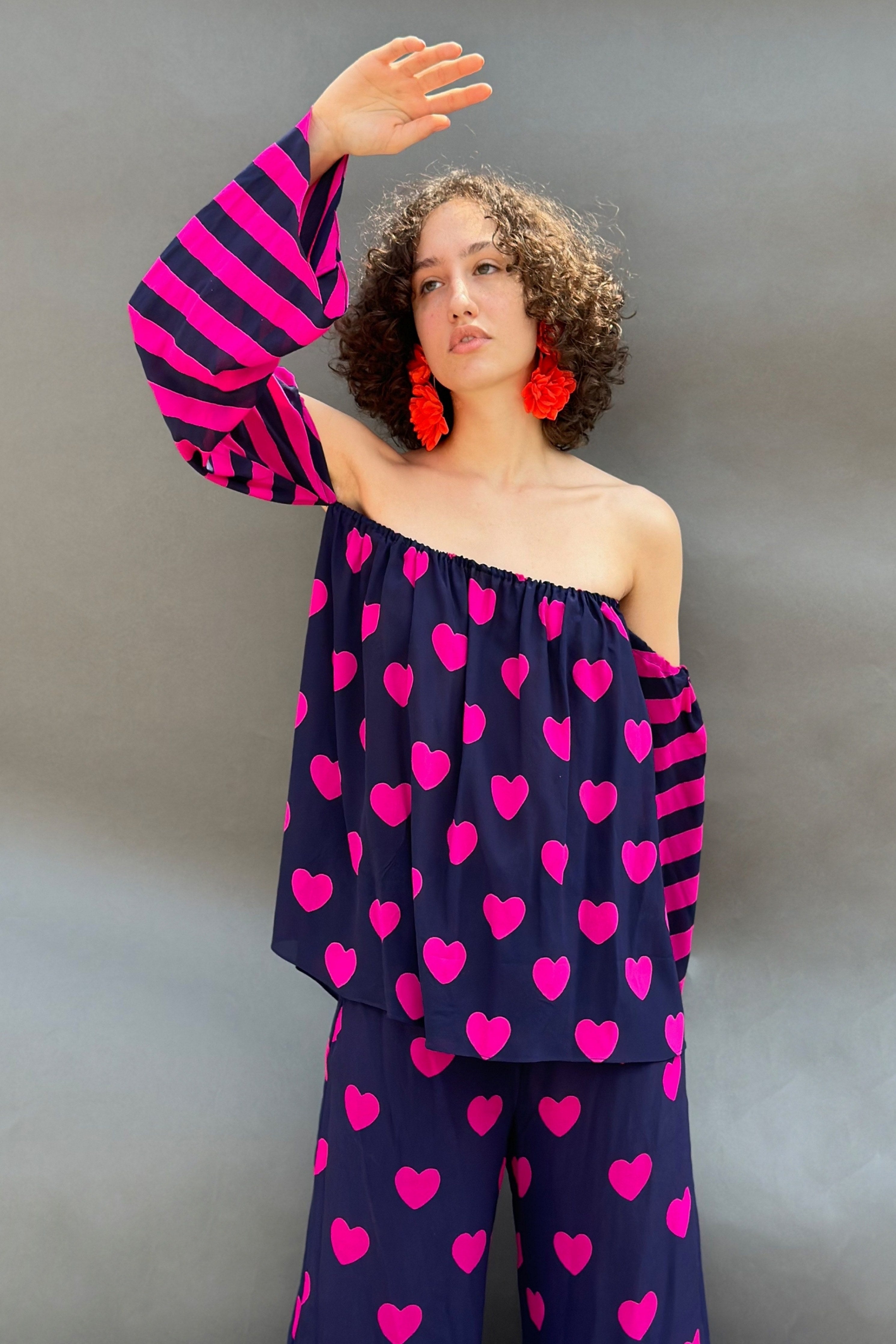 Heart Printed Top