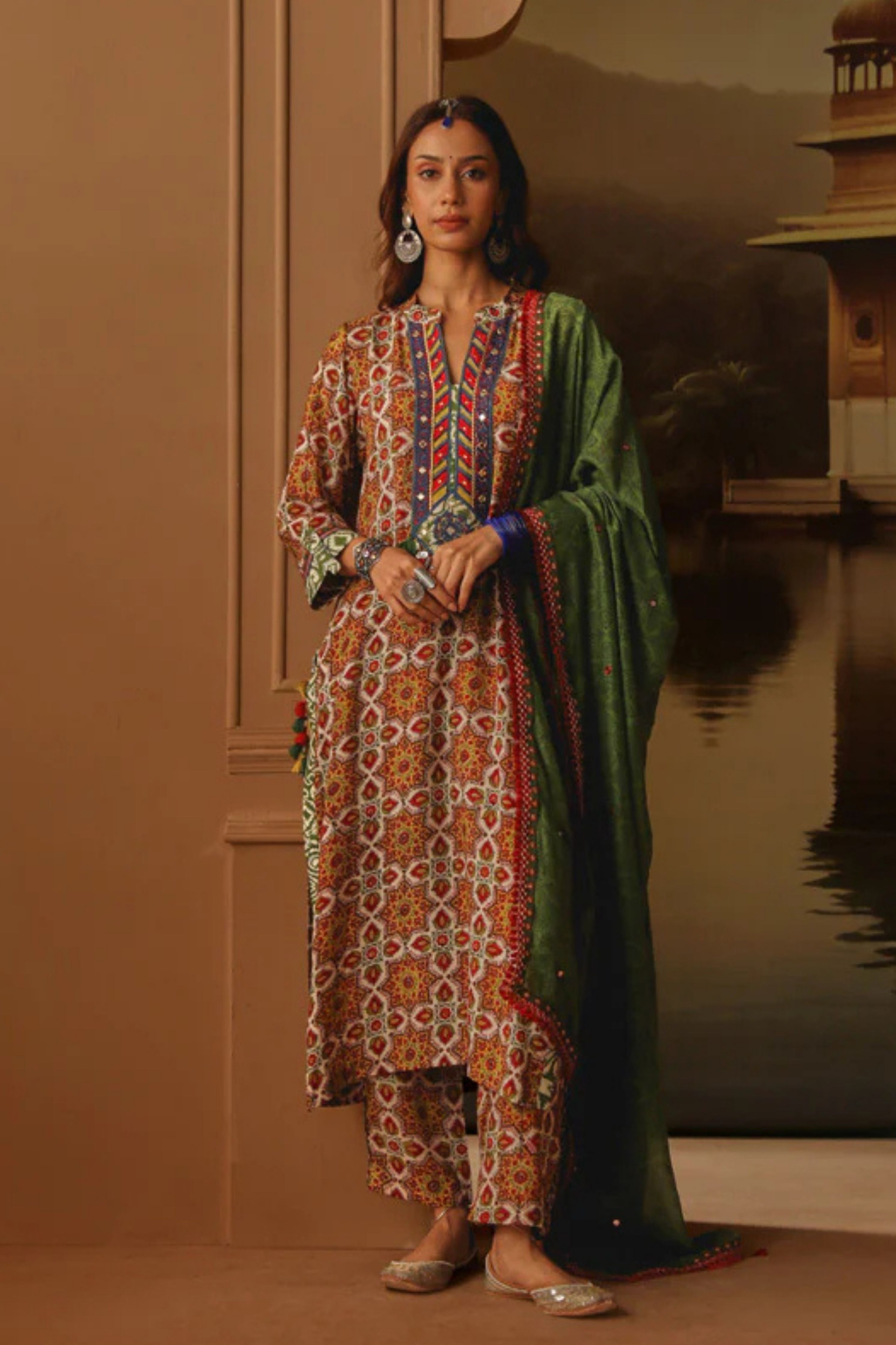 Heena Straight Long Kurta With Pant And Dupatta