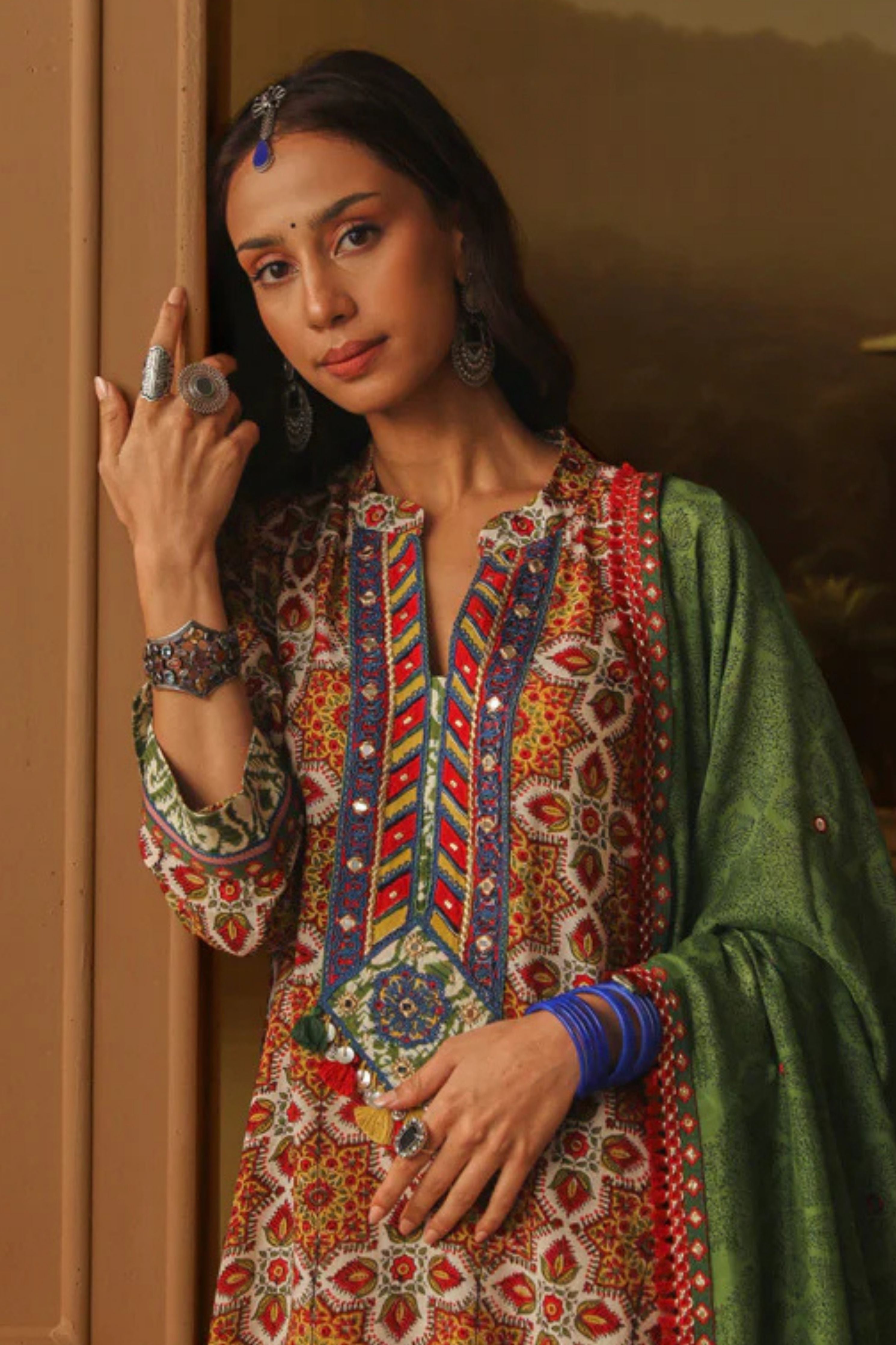 Heena Straight Long Kurta With Pant And Dupatta