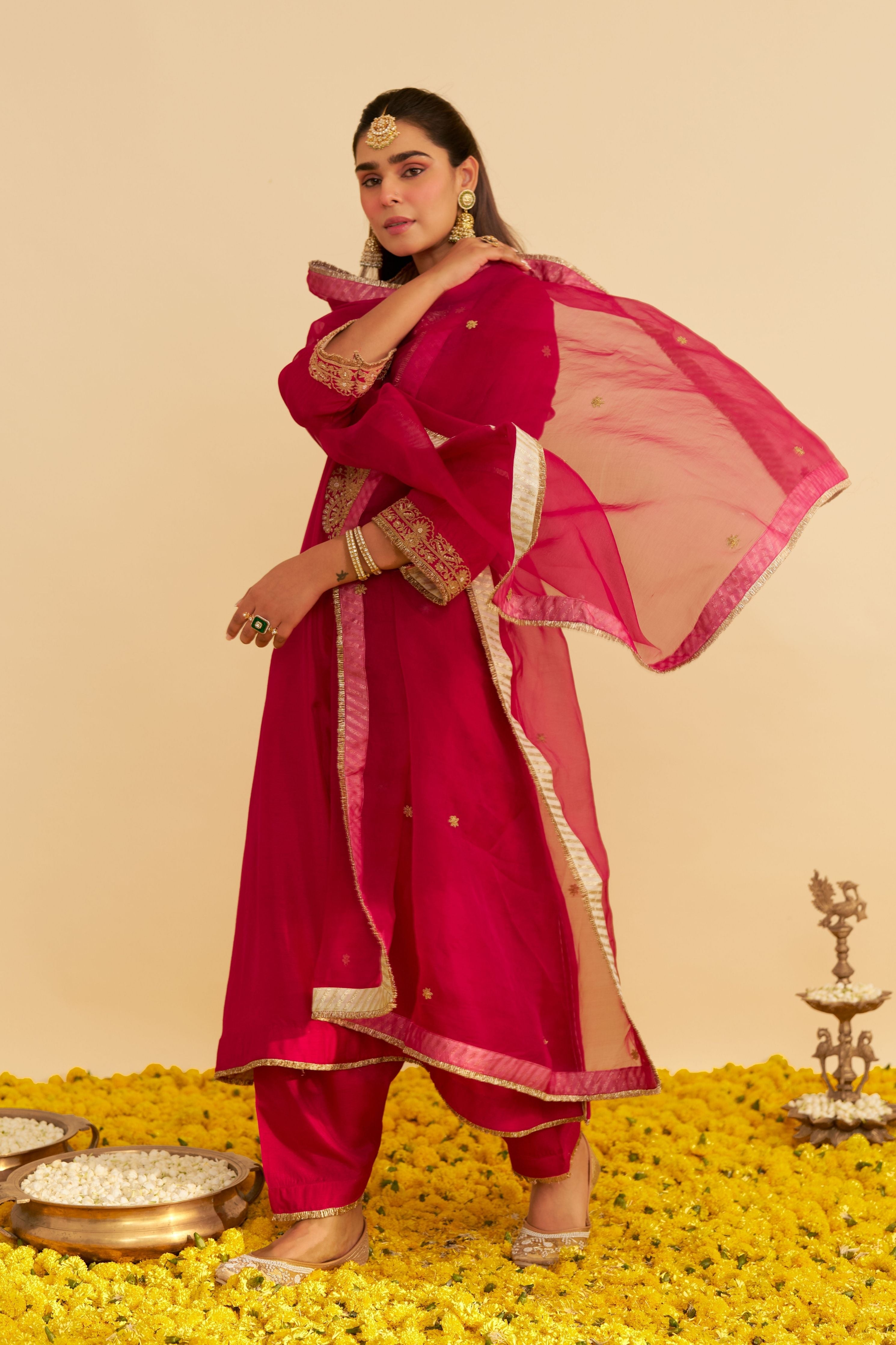 Hiba Long Kaftan With Salwar