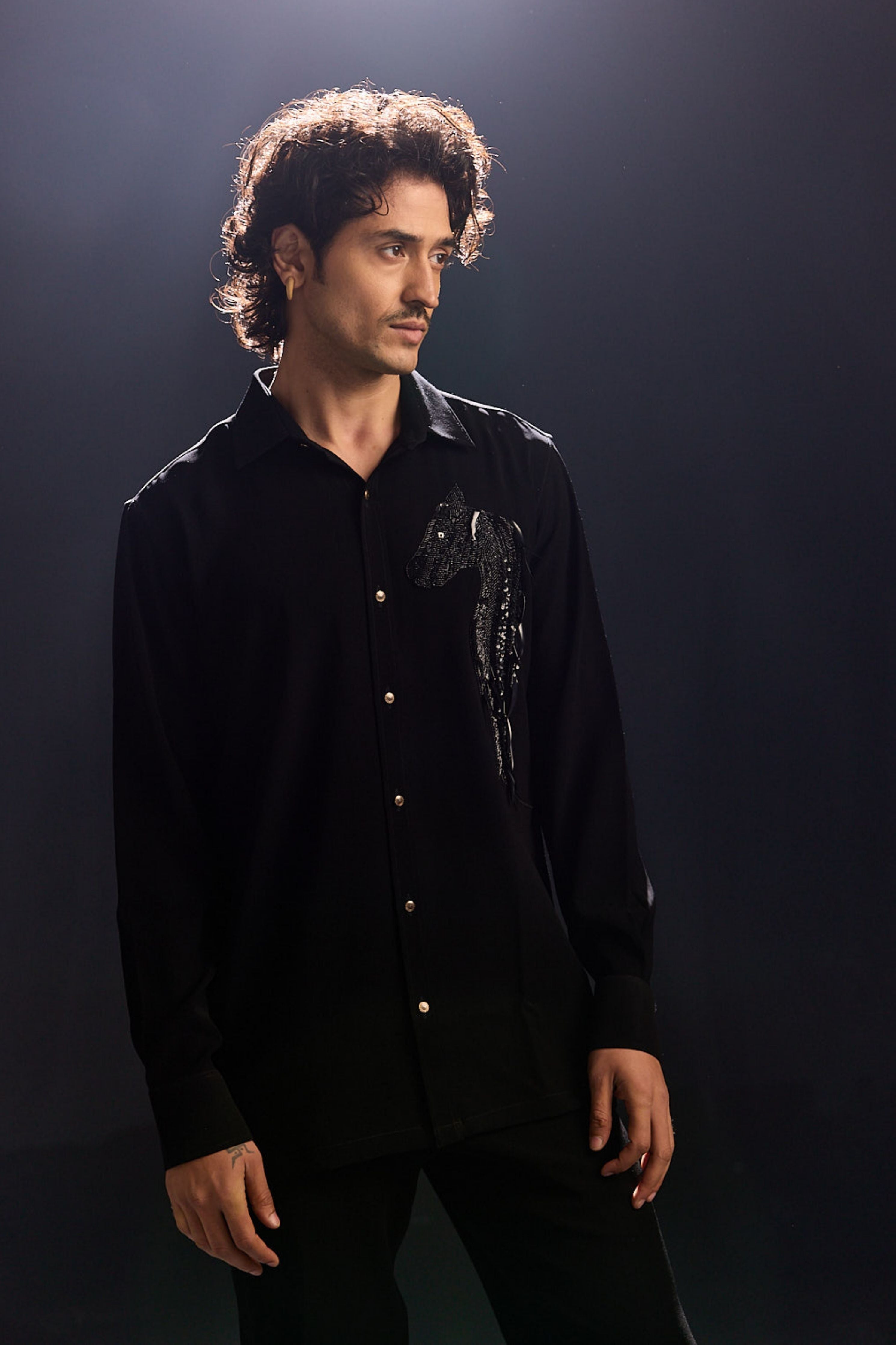 Horse Hand Embroidery Shirt