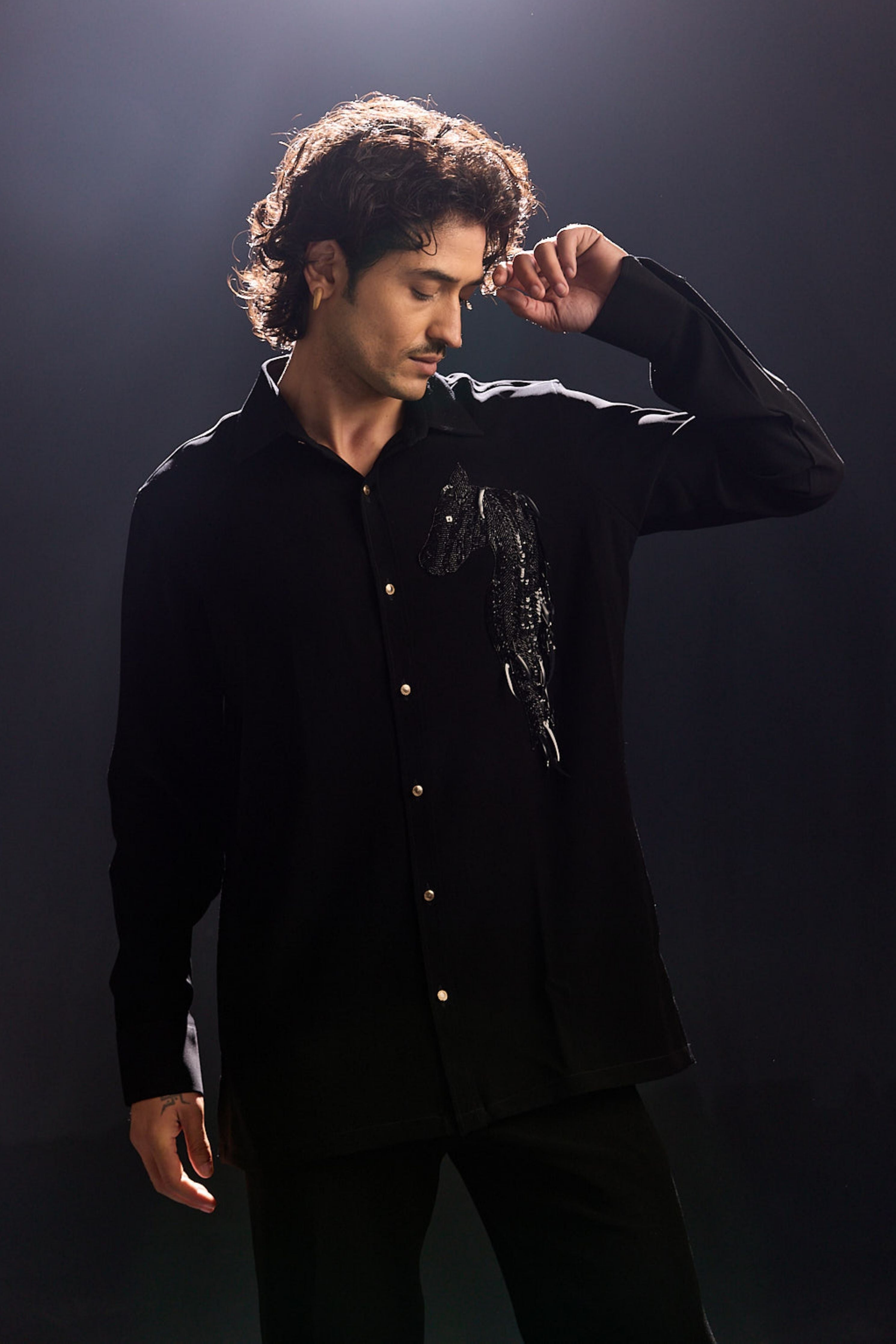 Horse Hand Embroidery Shirt