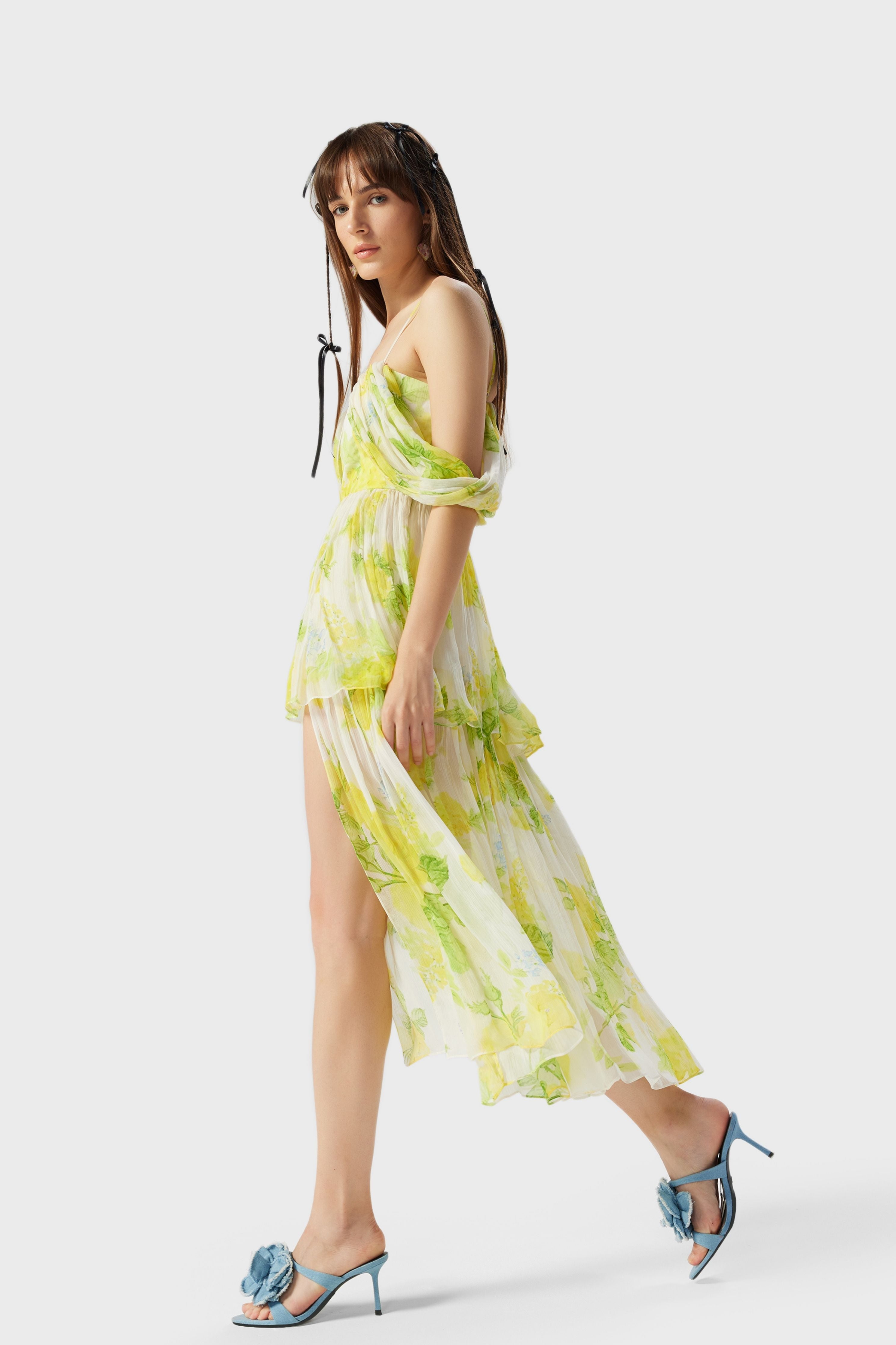 Fleur Strappy Midi Dress
