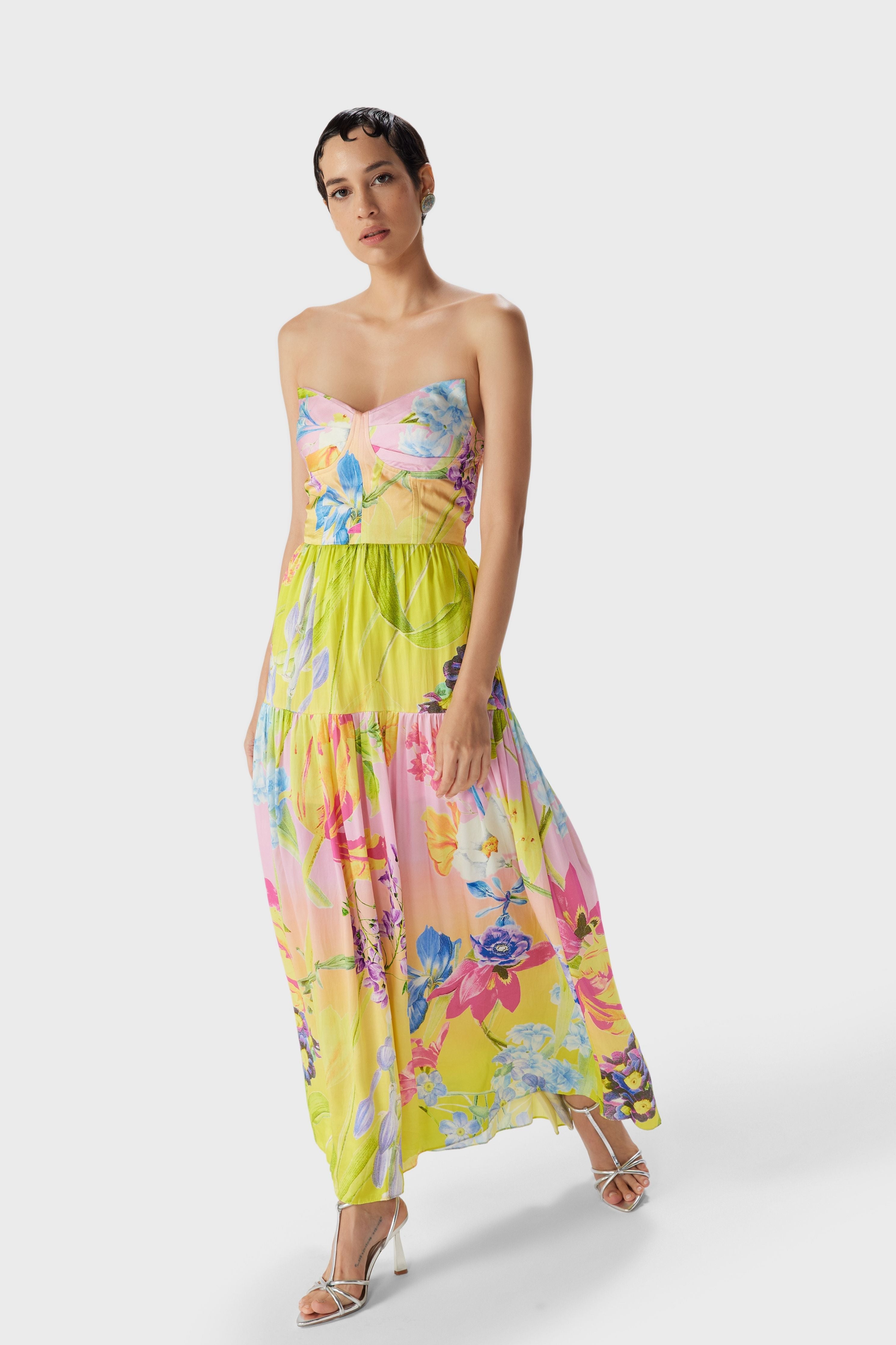 Tira Corset Midi Dress