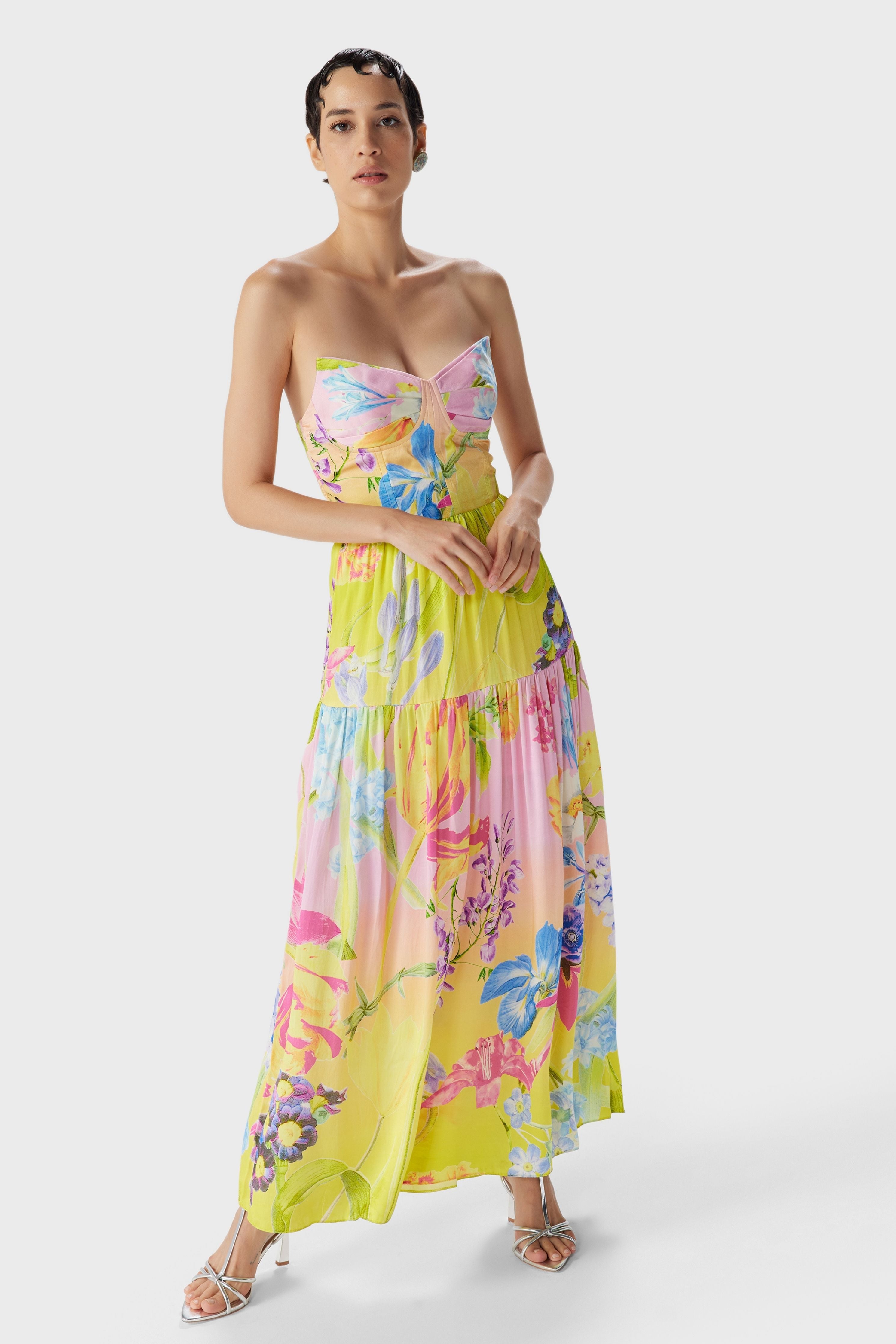 Tira Corset Midi Dress