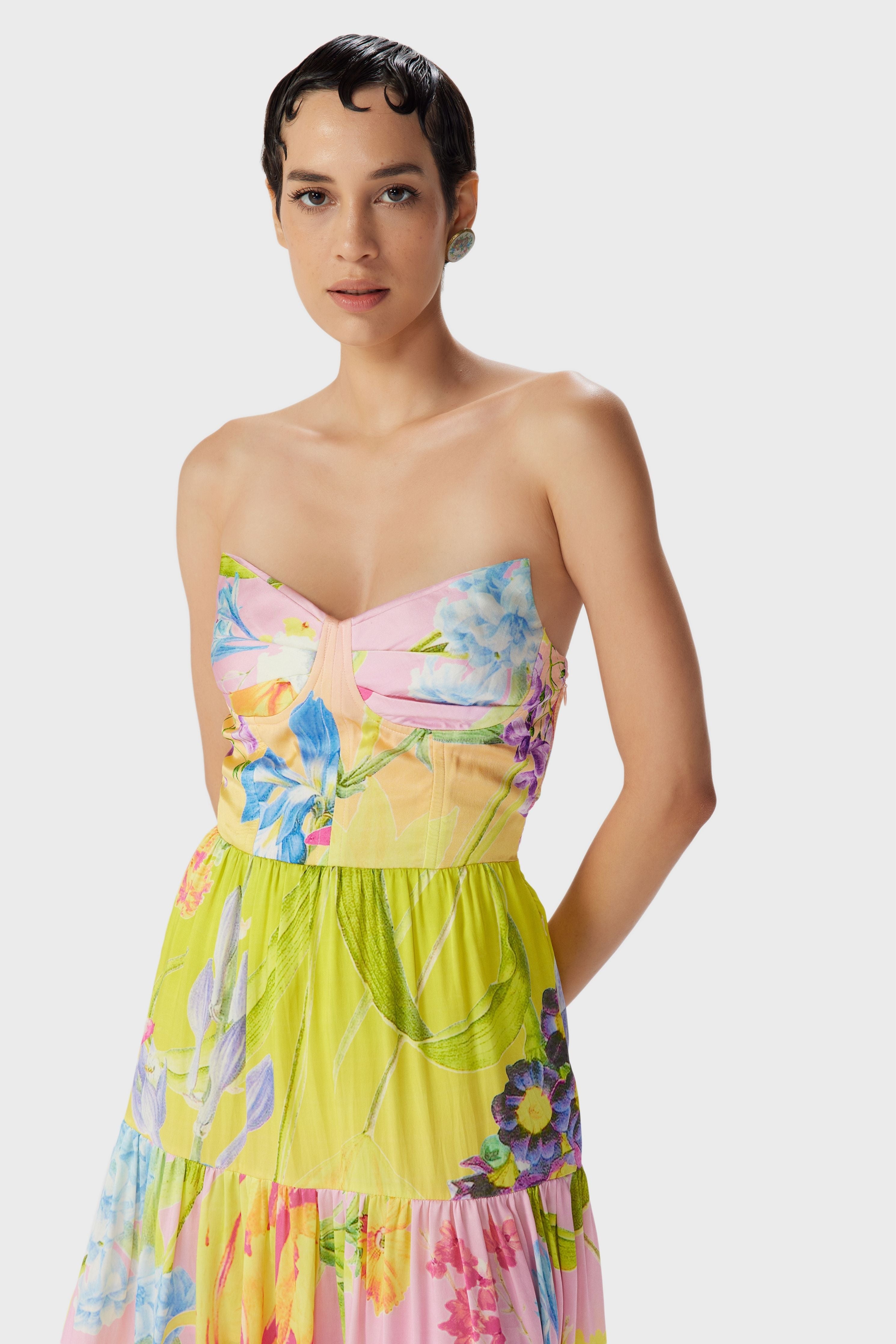 Tira Corset Midi Dress