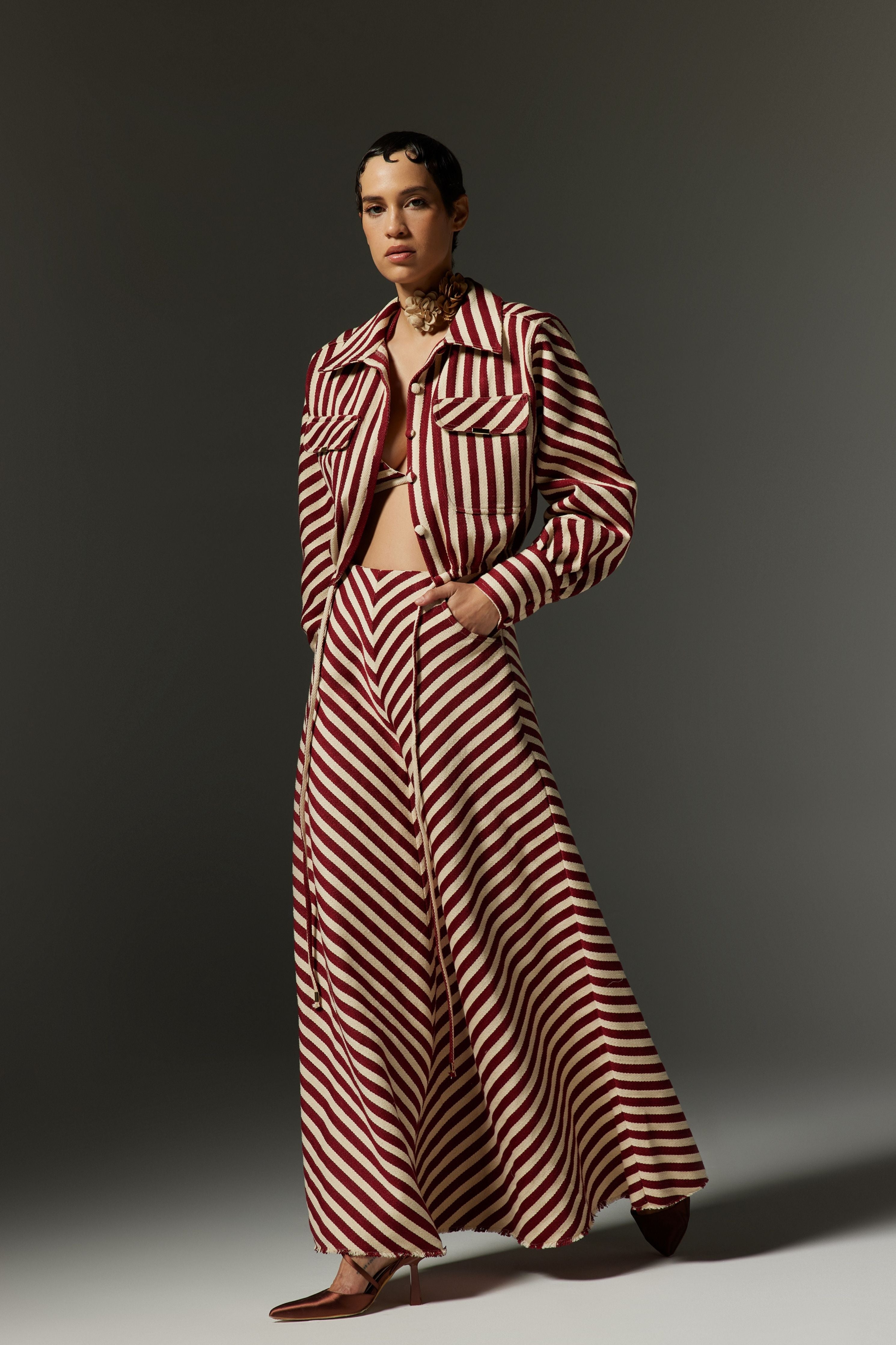 Bria A-Line Long Skirt