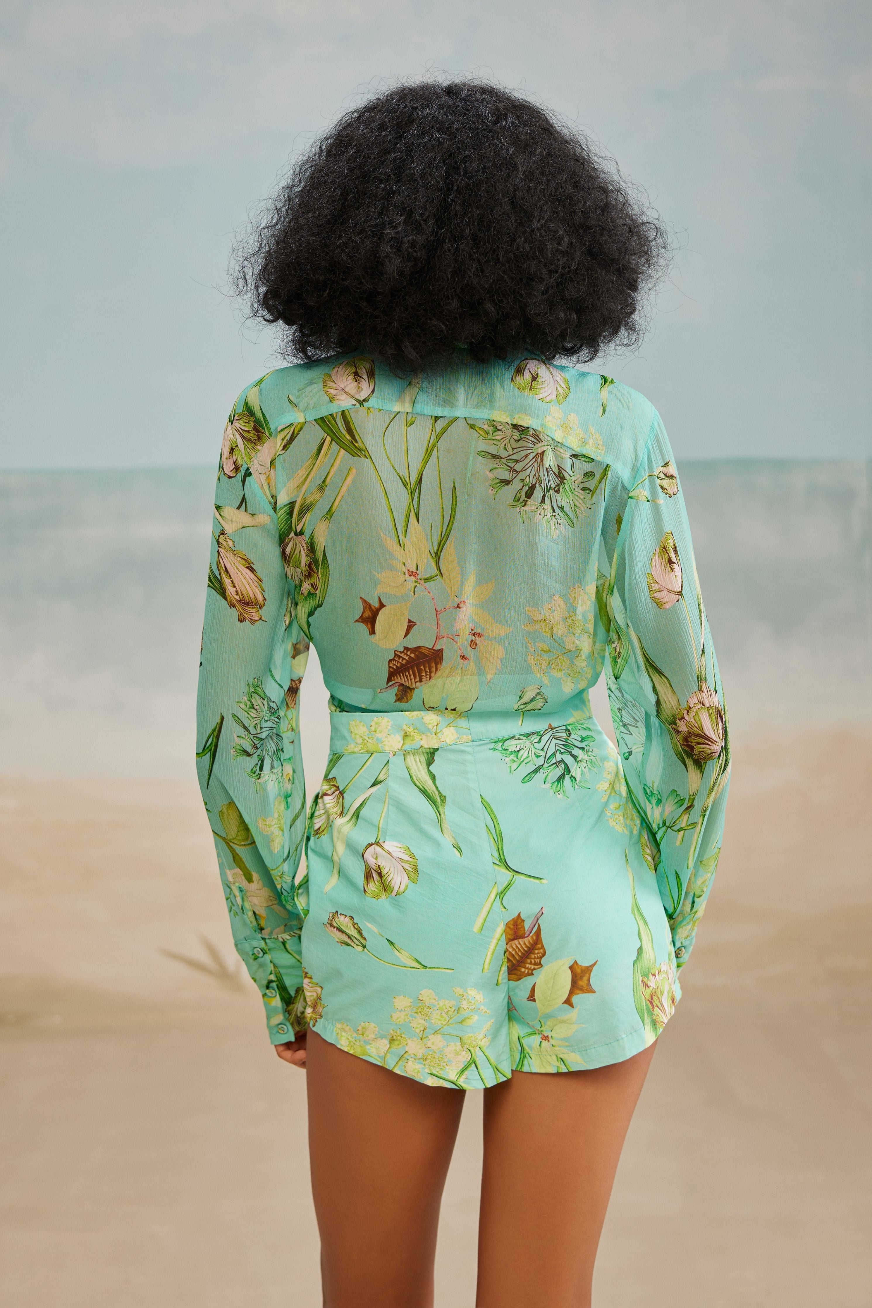 Mele Front Tie Shirt