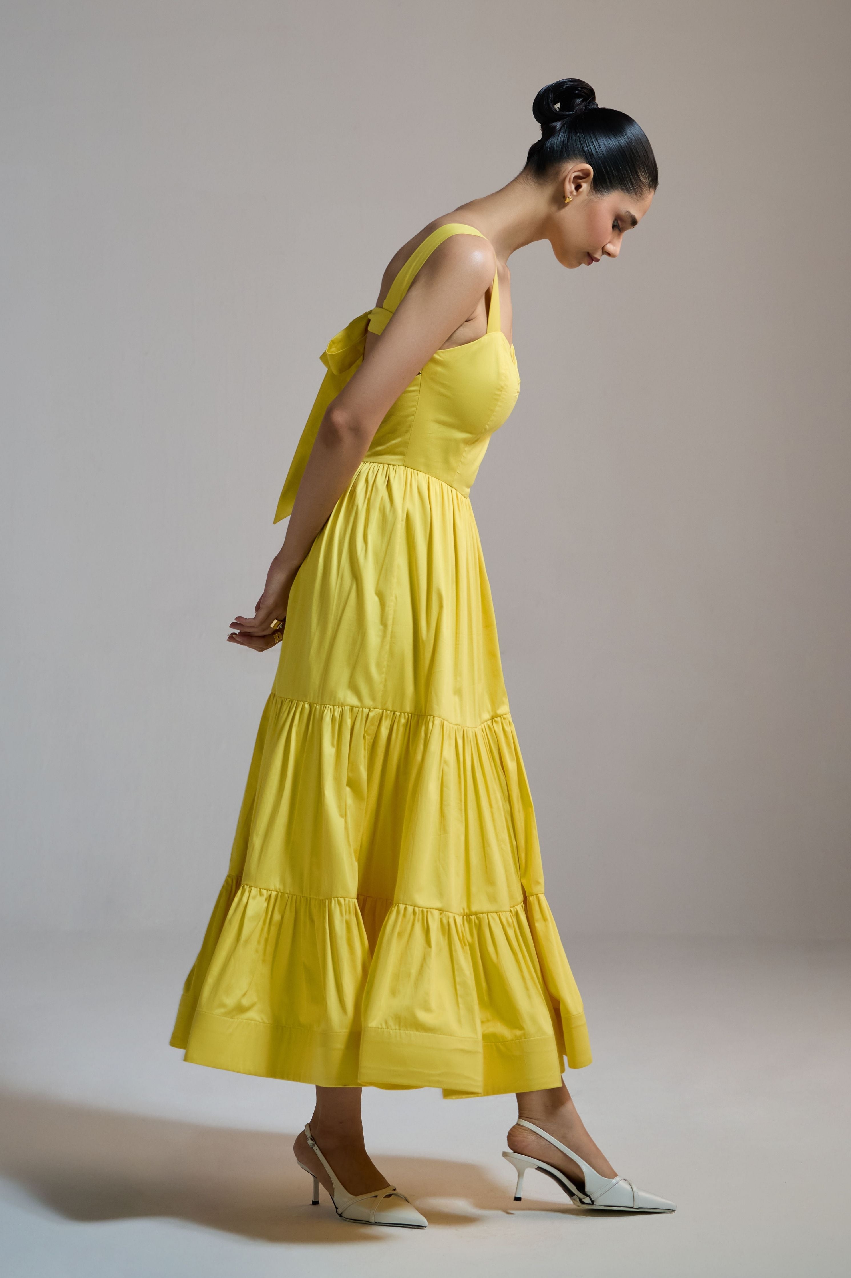 Sunbeam Tiered Midi Dress