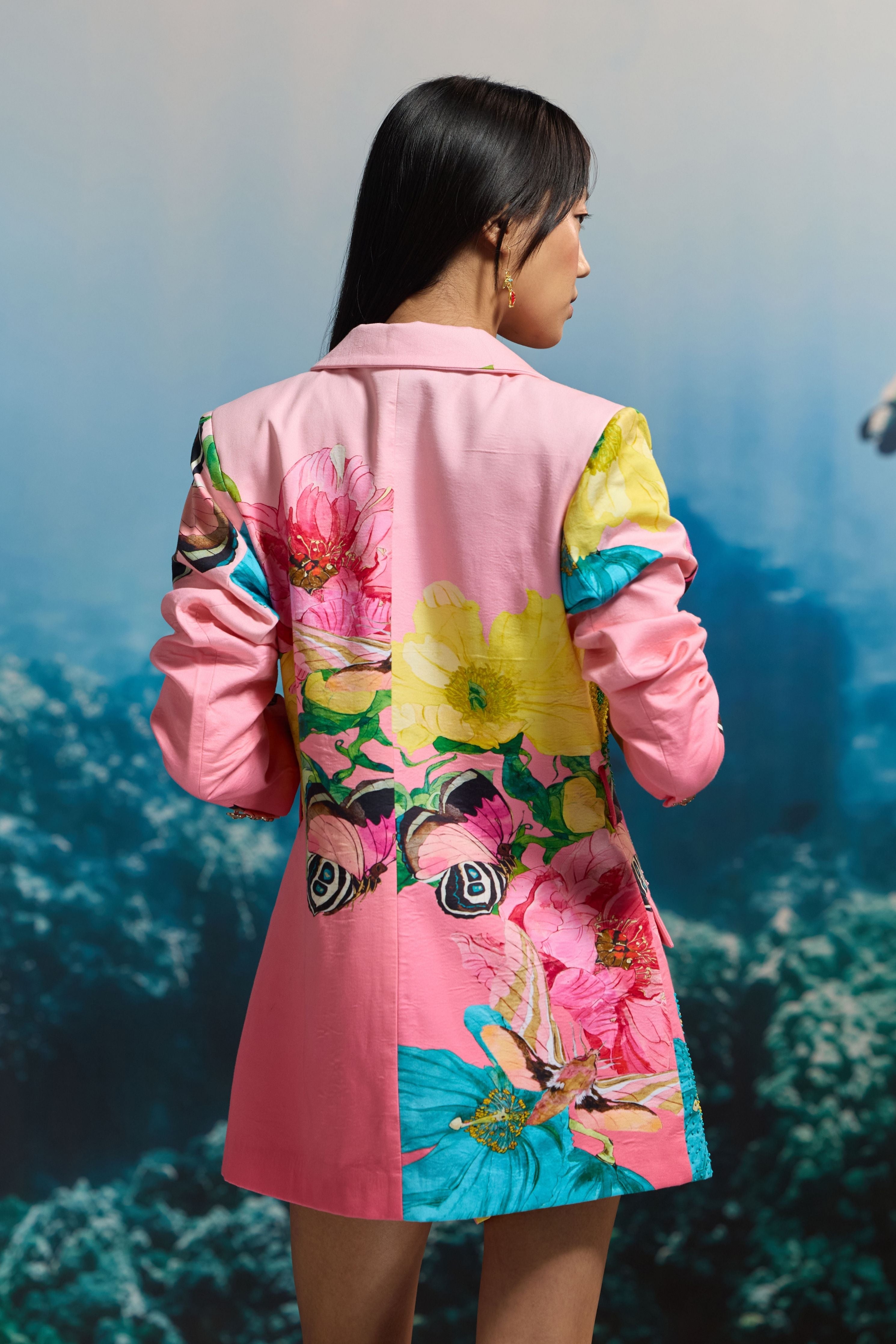 Floral Monarch Blazer