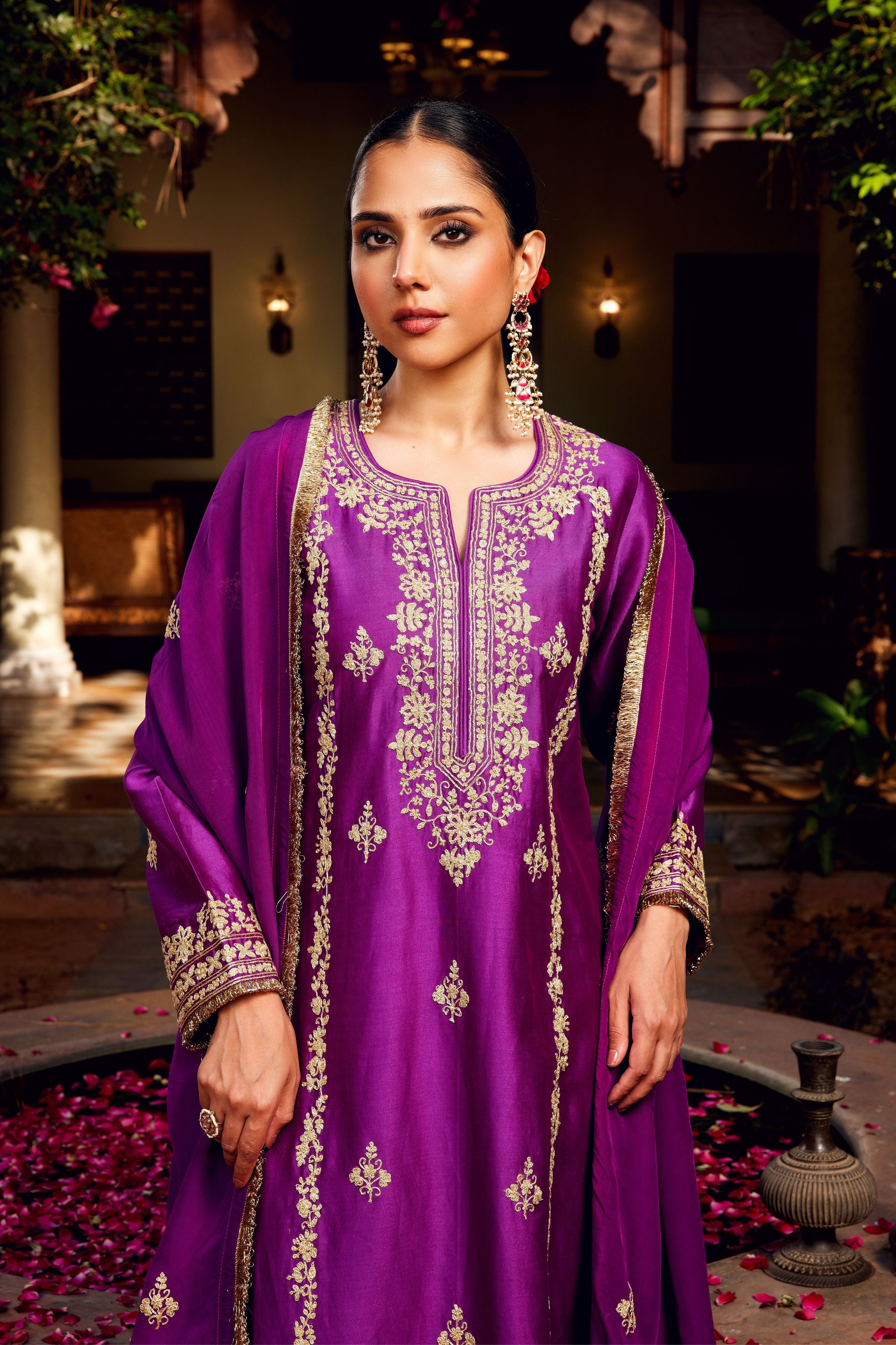 Purple Inayat Kurta Set