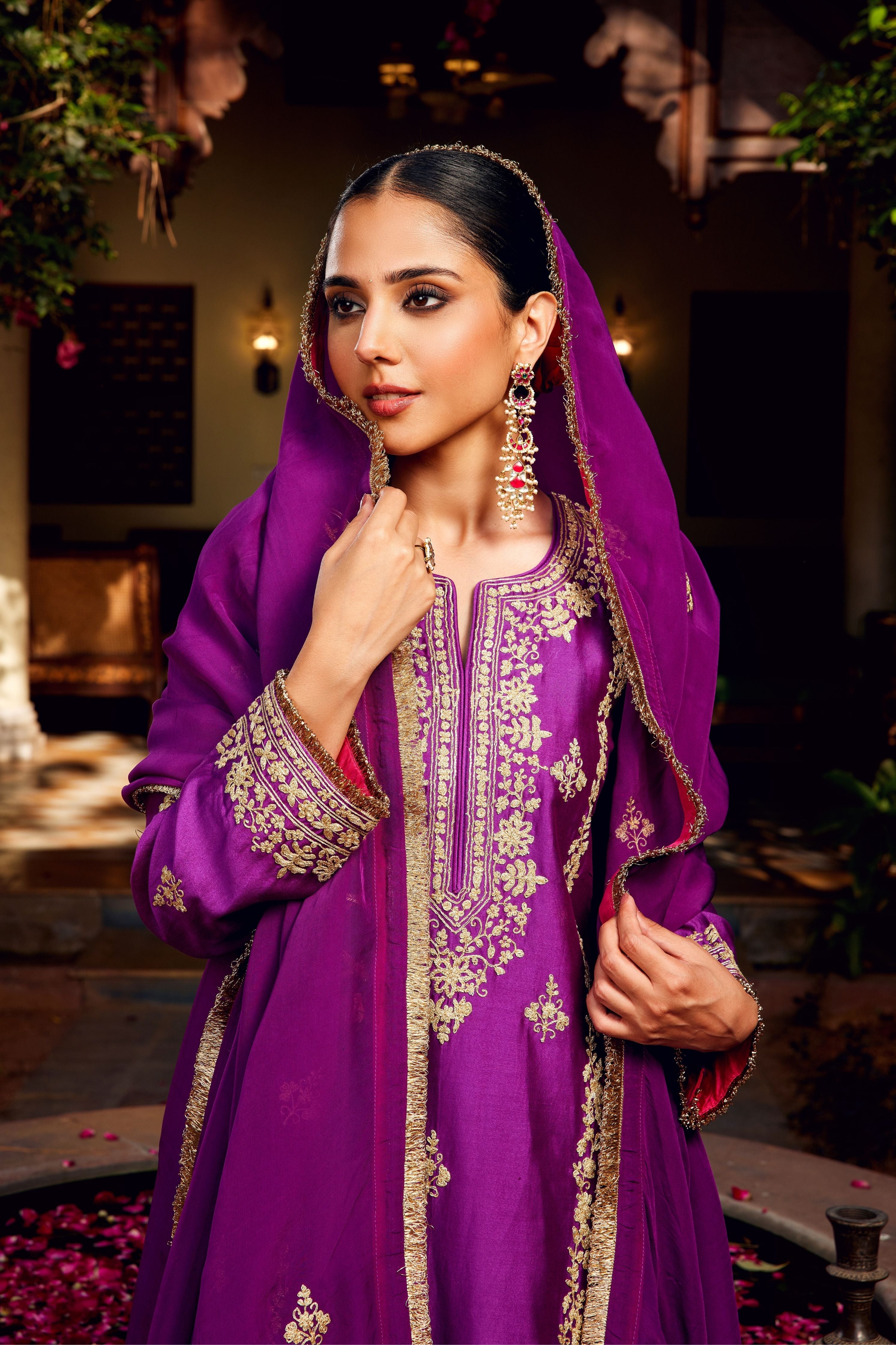 Purple Inayat Kurta Set