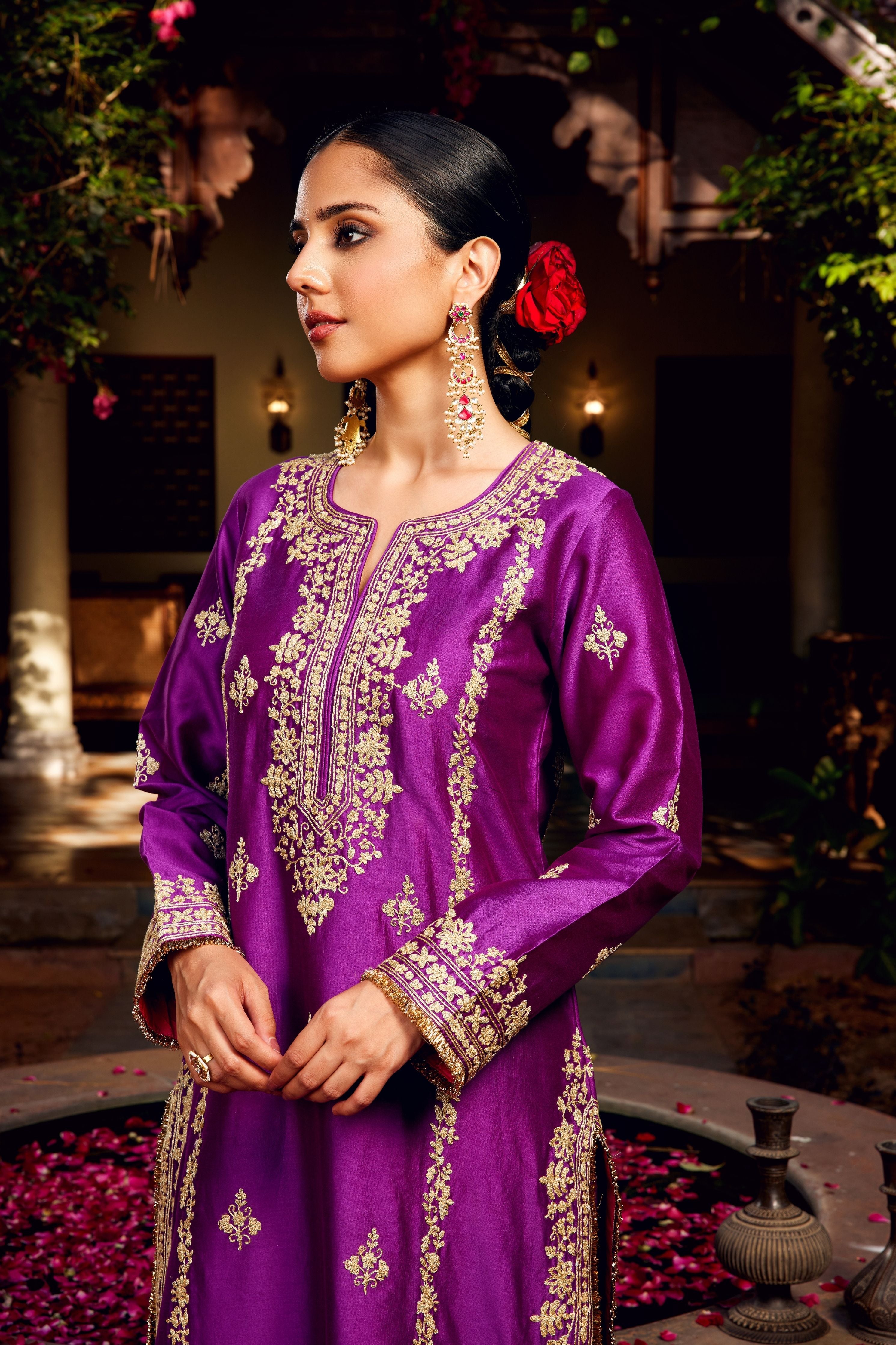 Purple Inayat Kurta Set