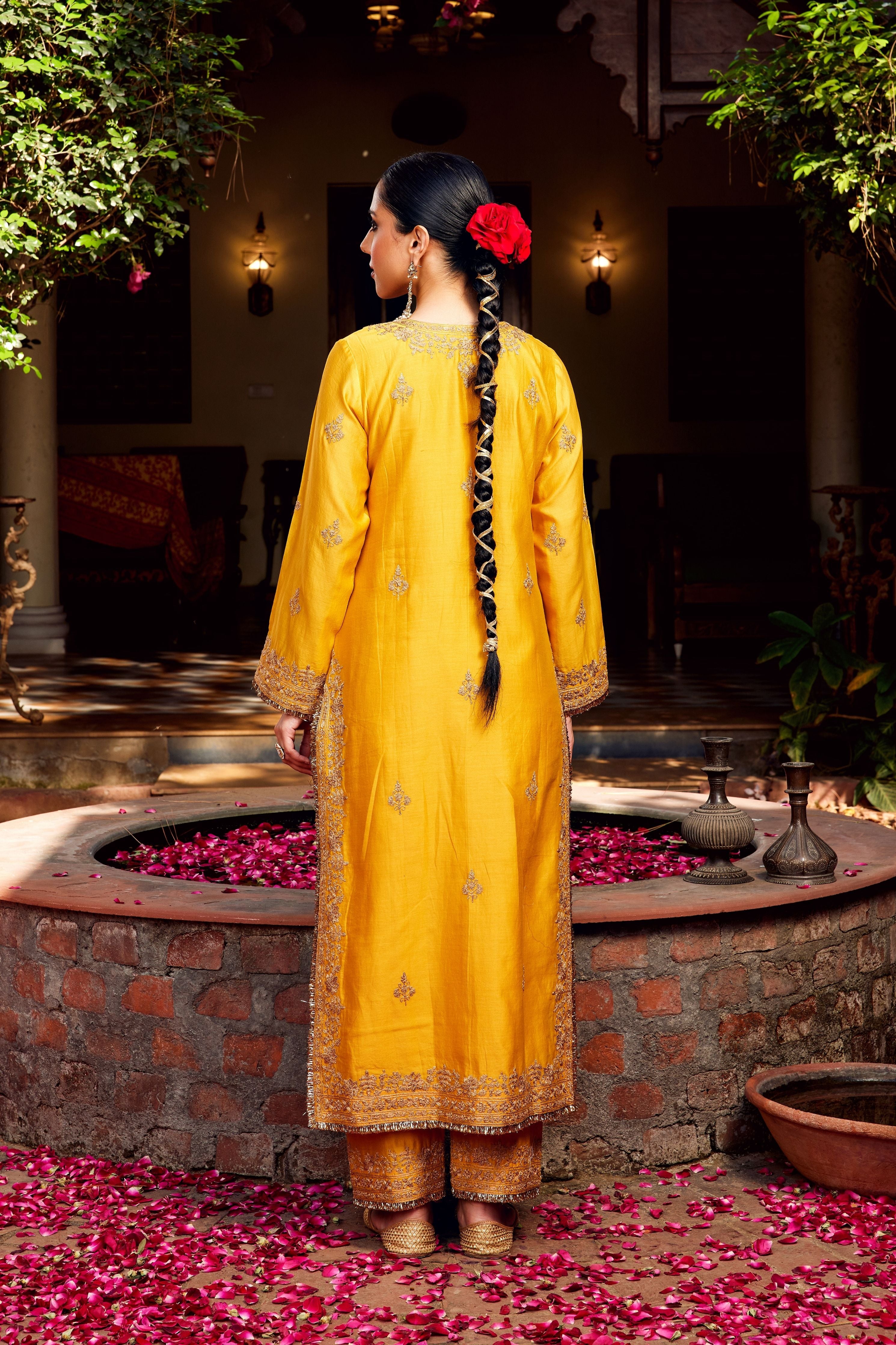 Yellow Inayat Kurta