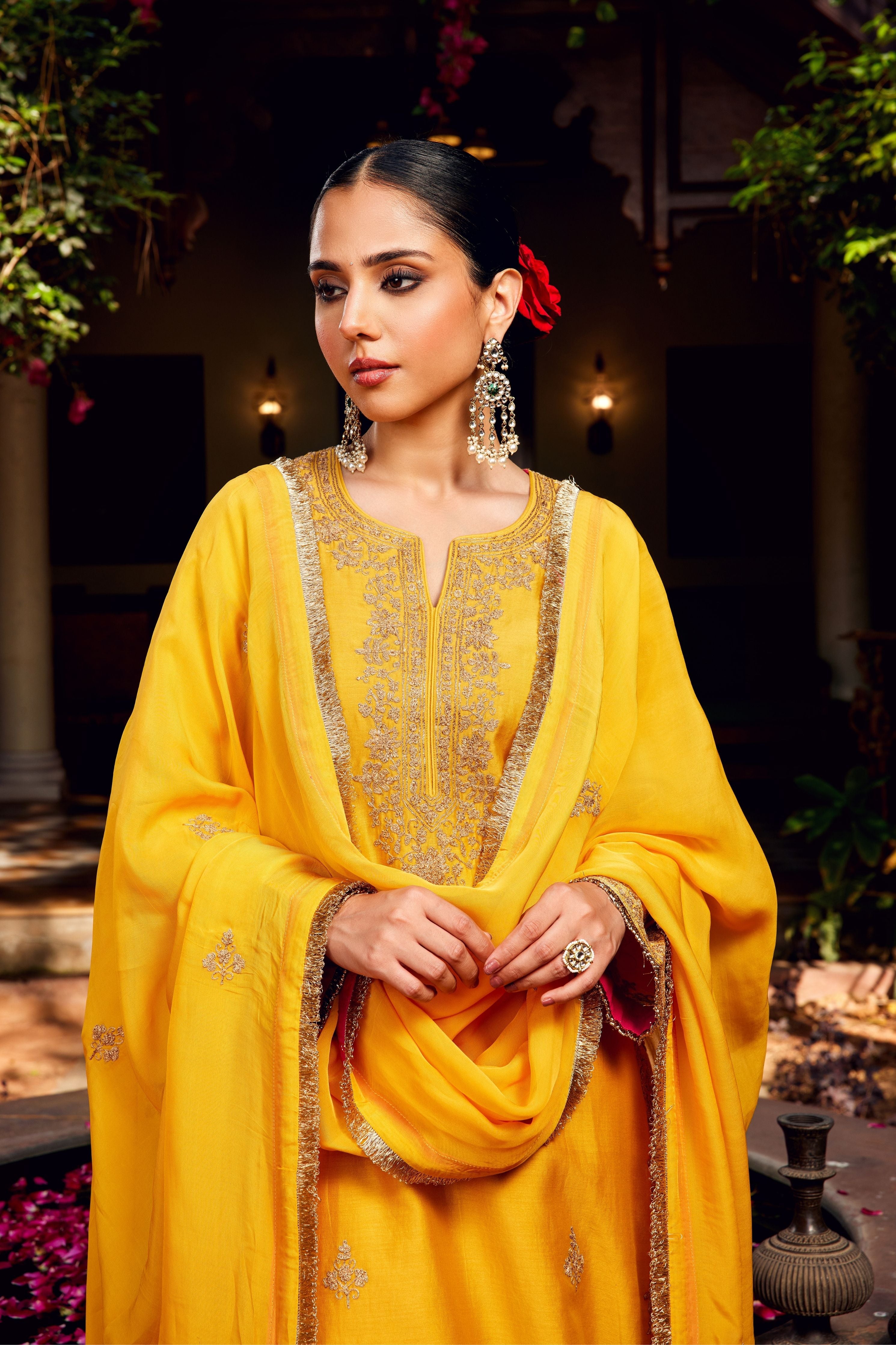 Yellow Inayat Kurta