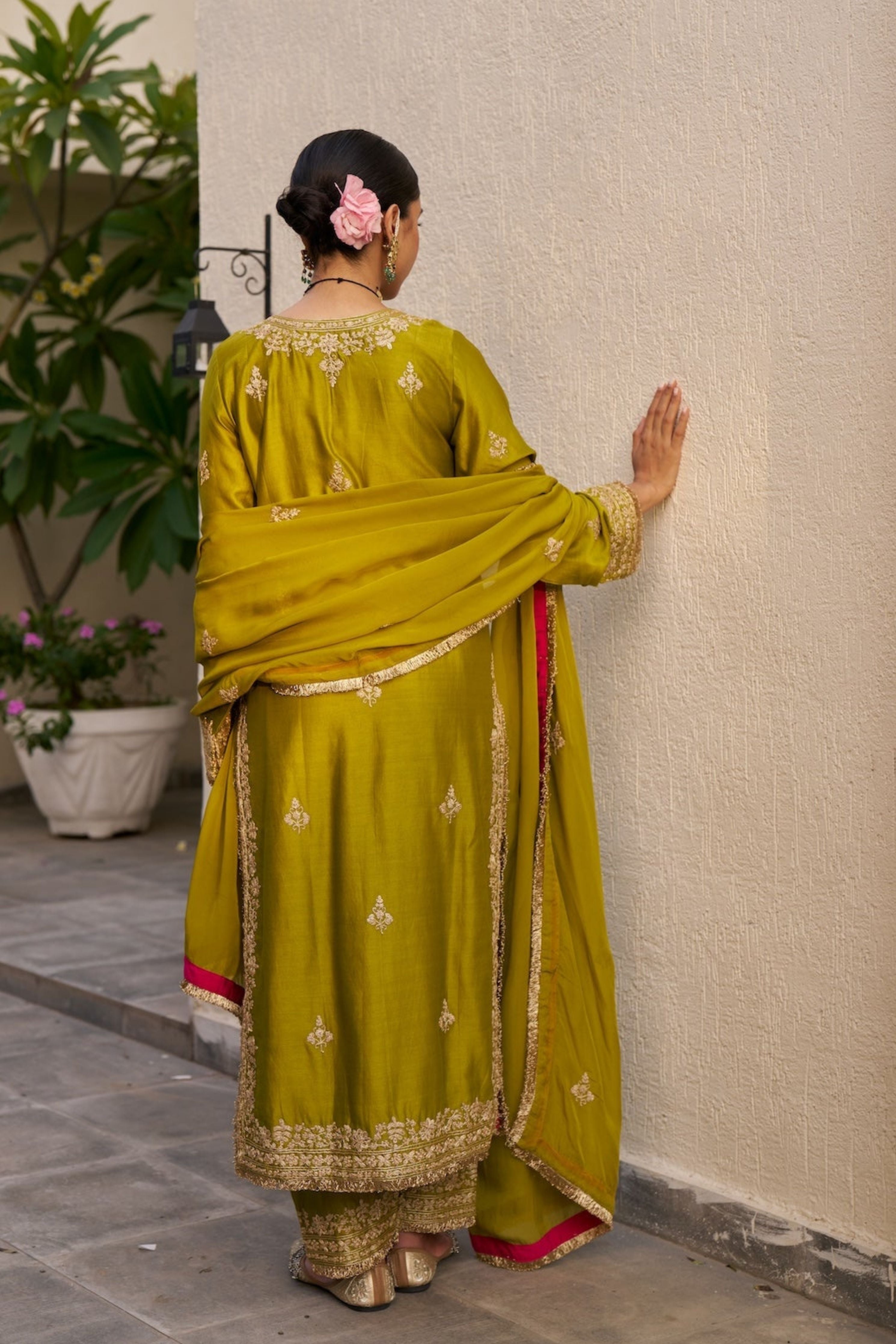 Lime Green Inayat Kurta Set
