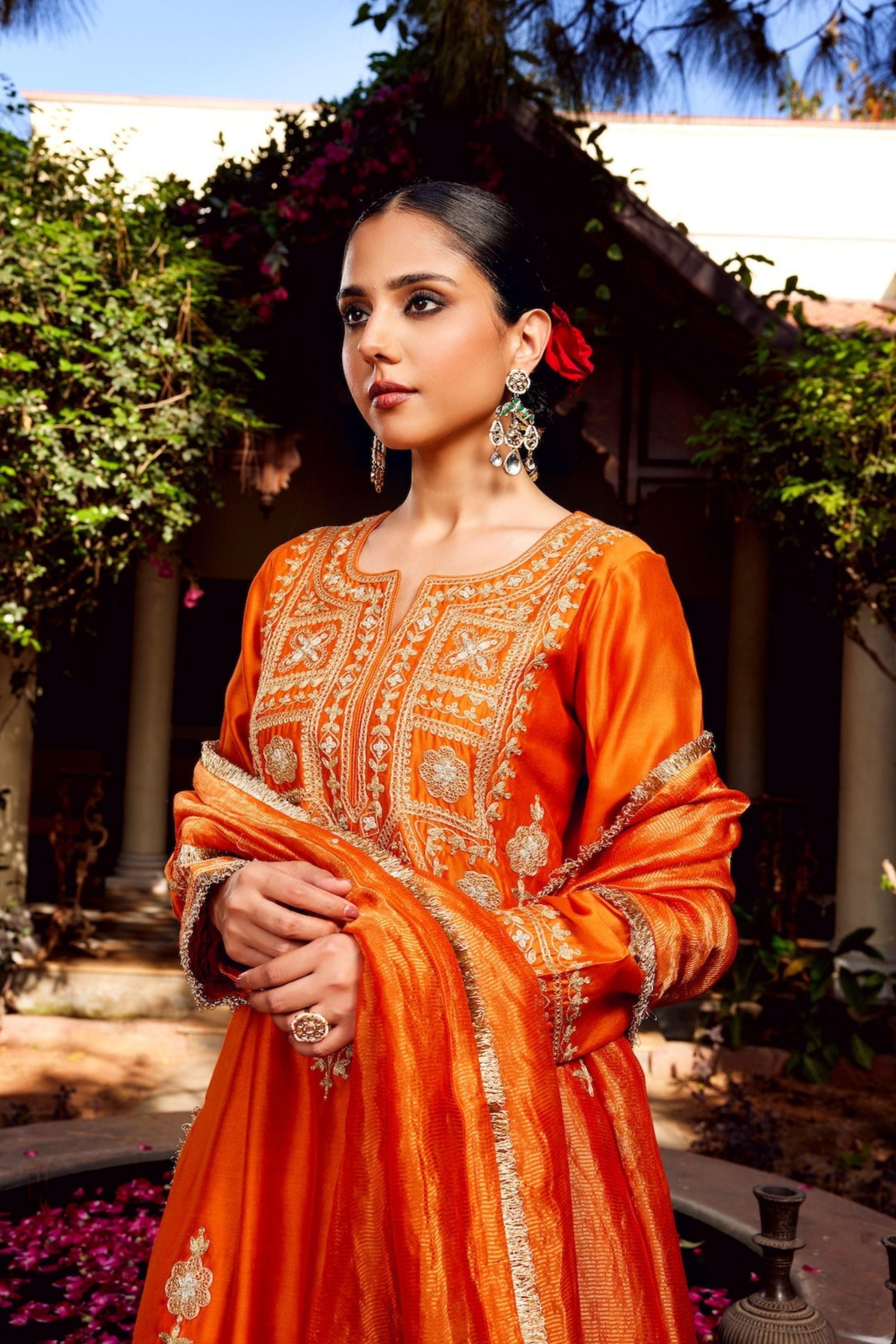 Rust Inayat Kurta Set