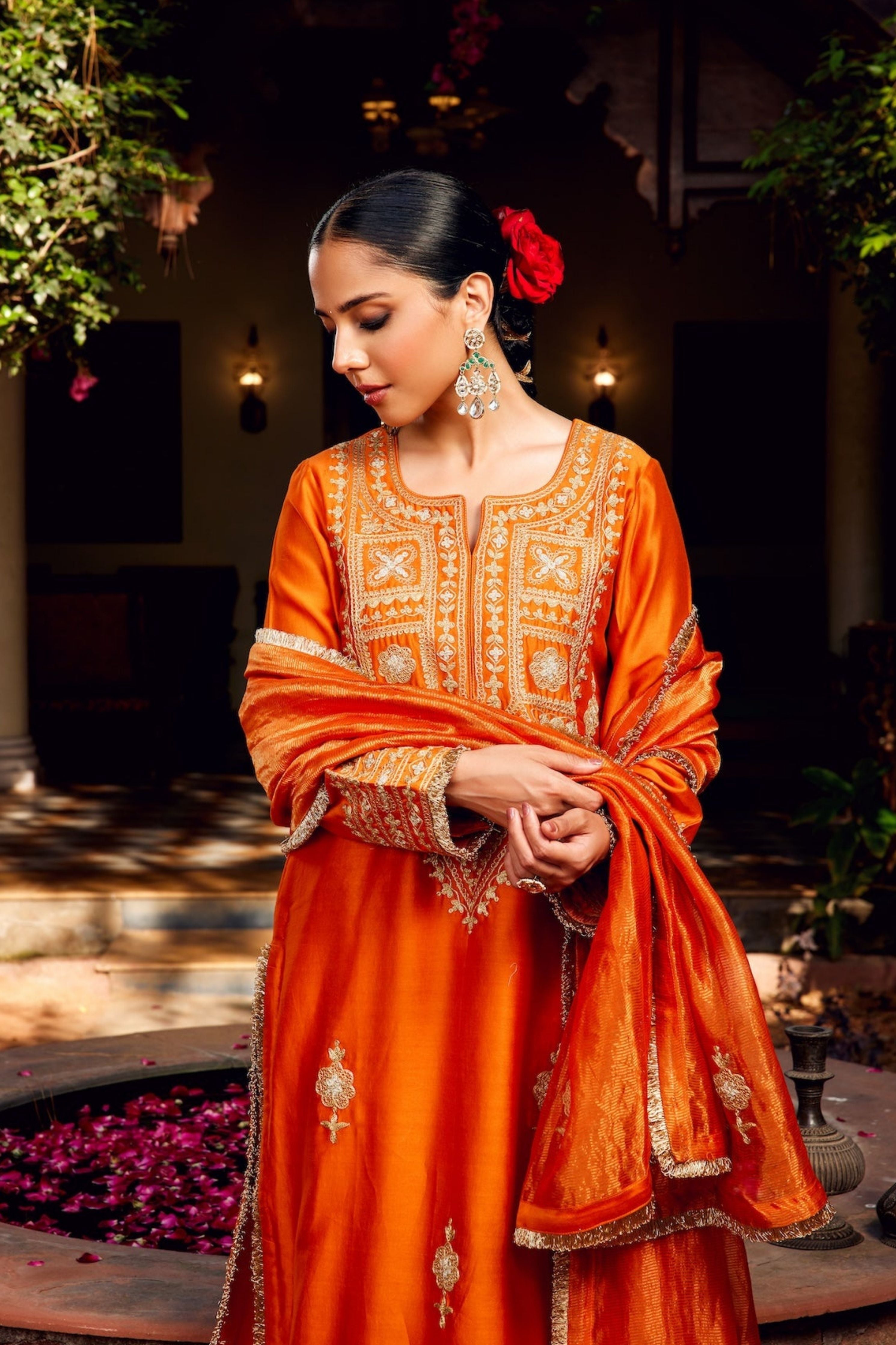 Rust Inayat Kurta Set