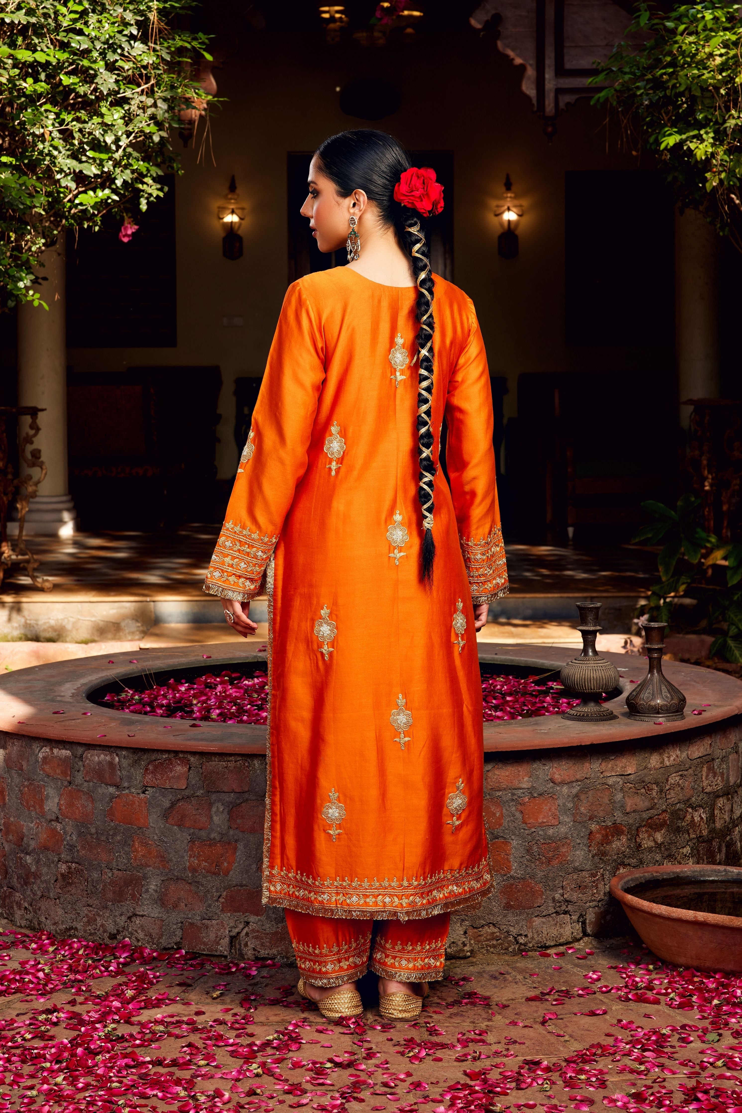 Rust Inayat Kurta Set