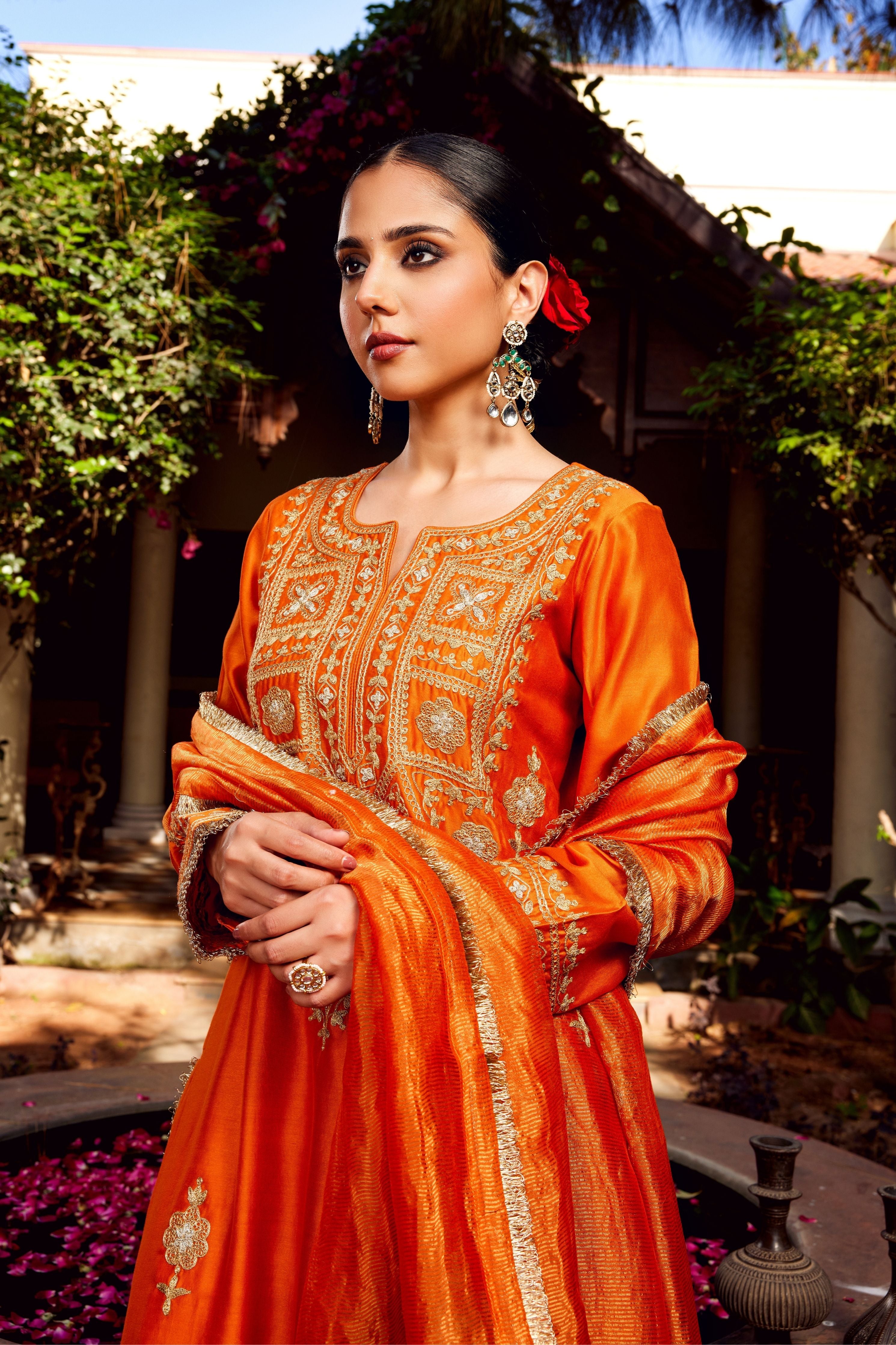 Rust Inayat Kurta Set