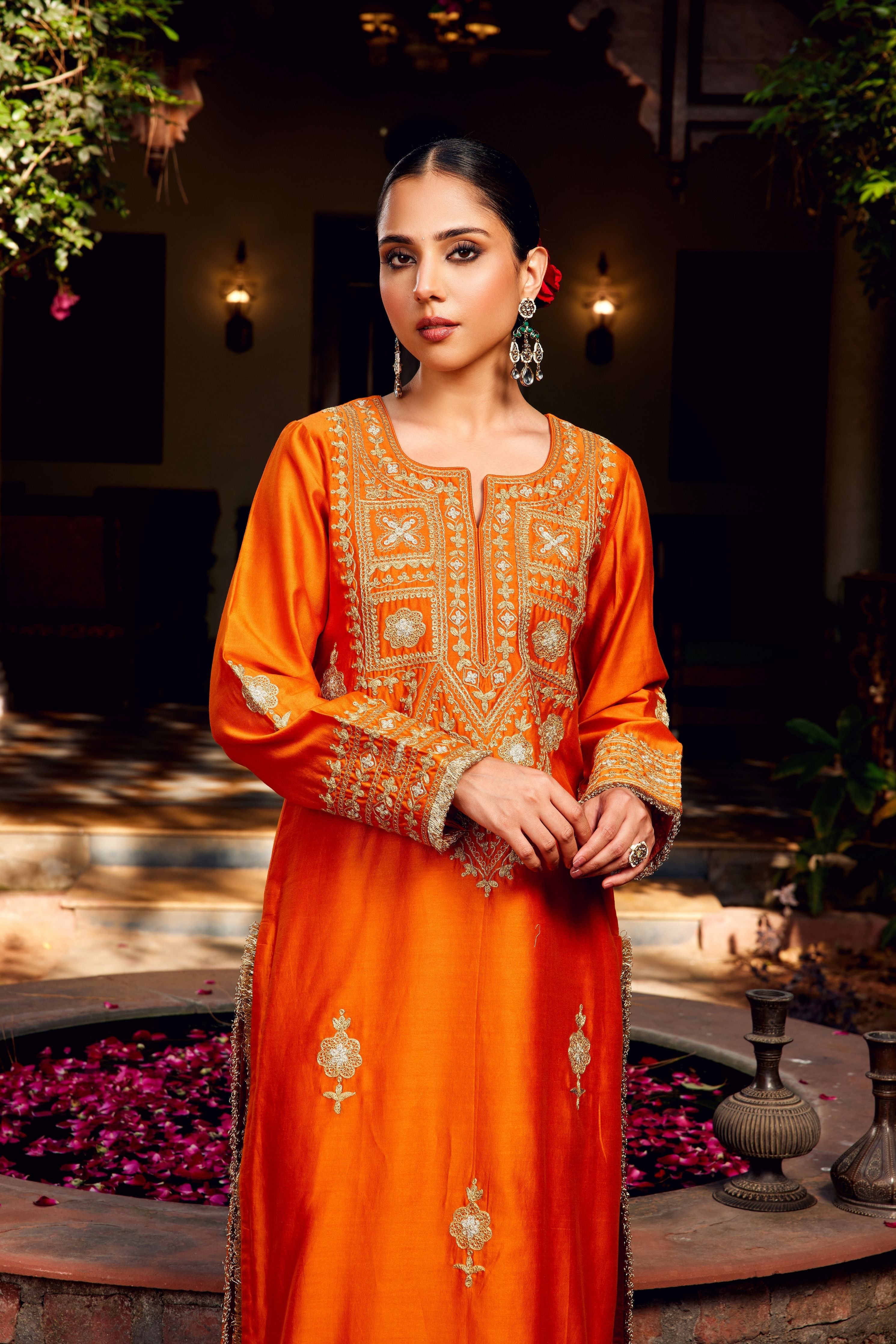 Rust Inayat Kurta Set