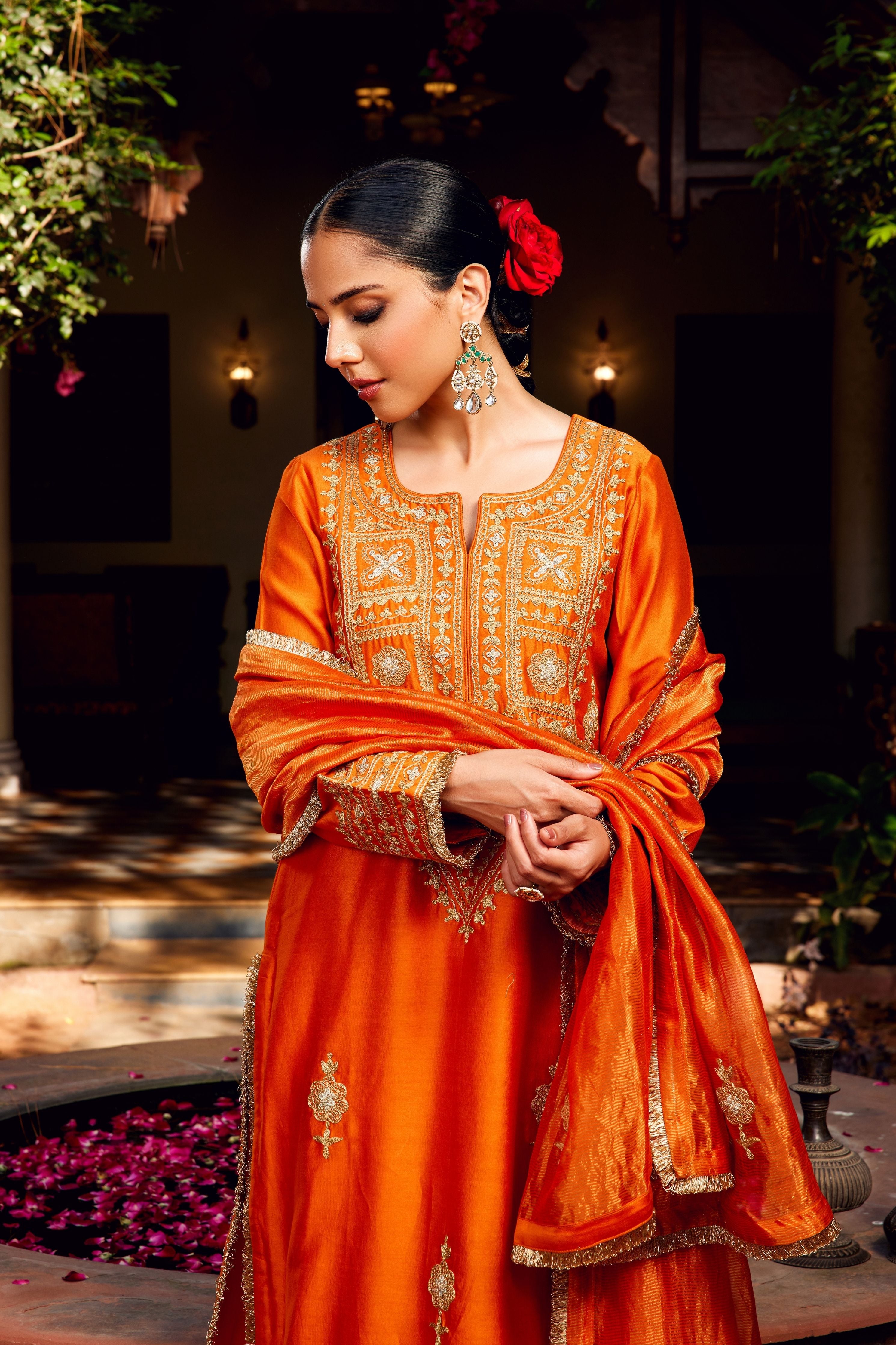 Rust Inayat Kurta Set