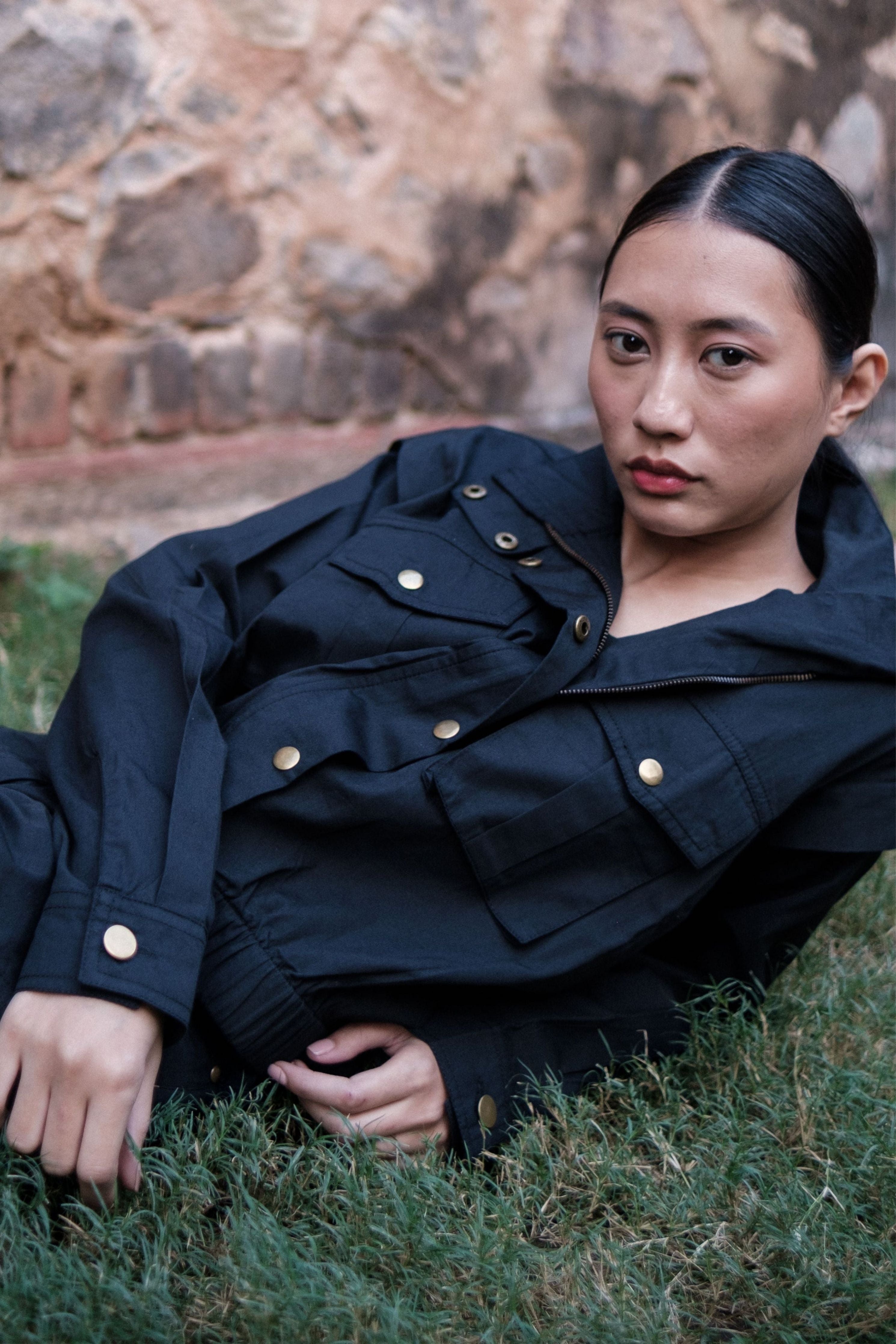 Black Sheldon cropped jacket