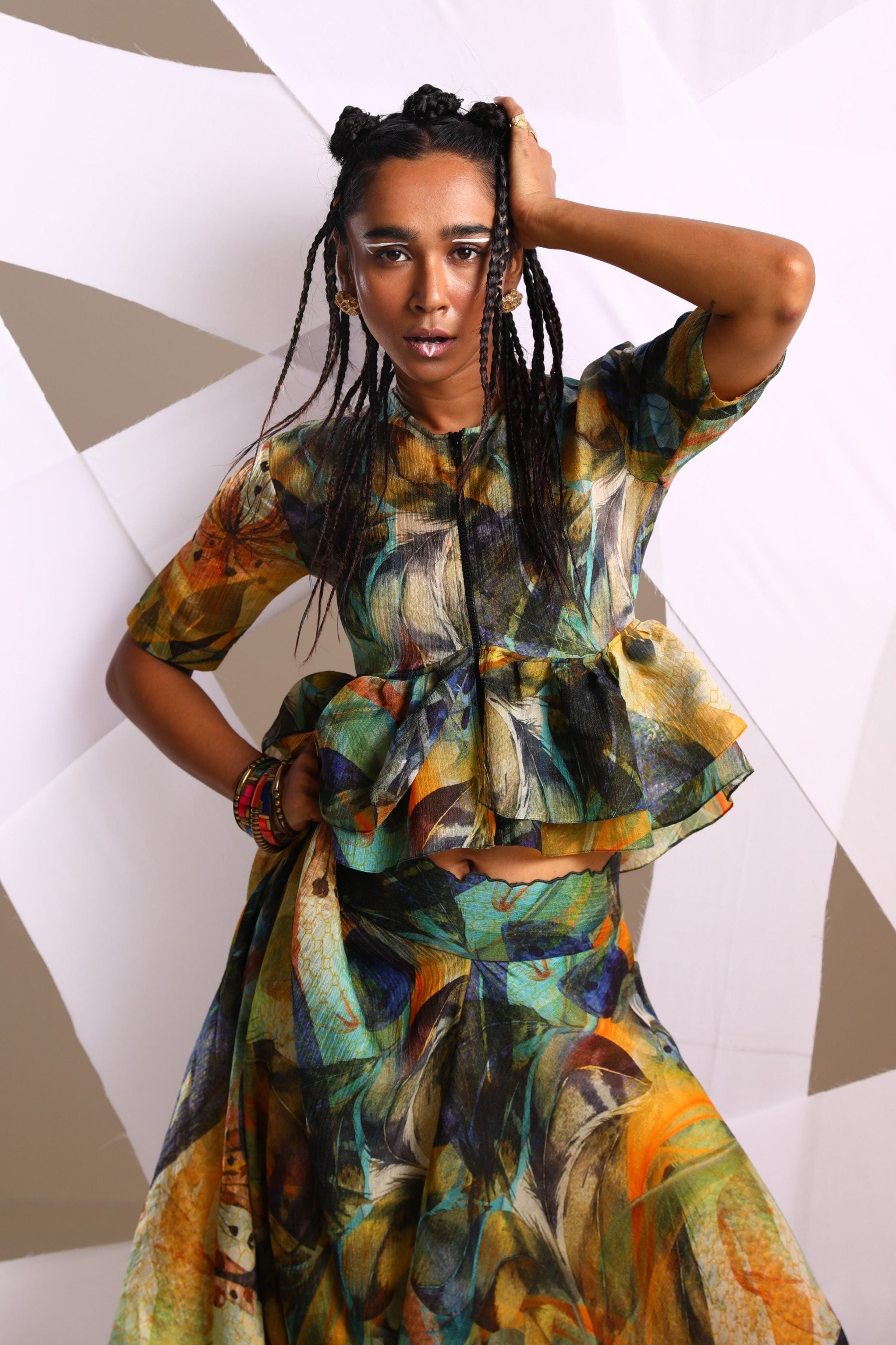 Savannah Cropped Peplum