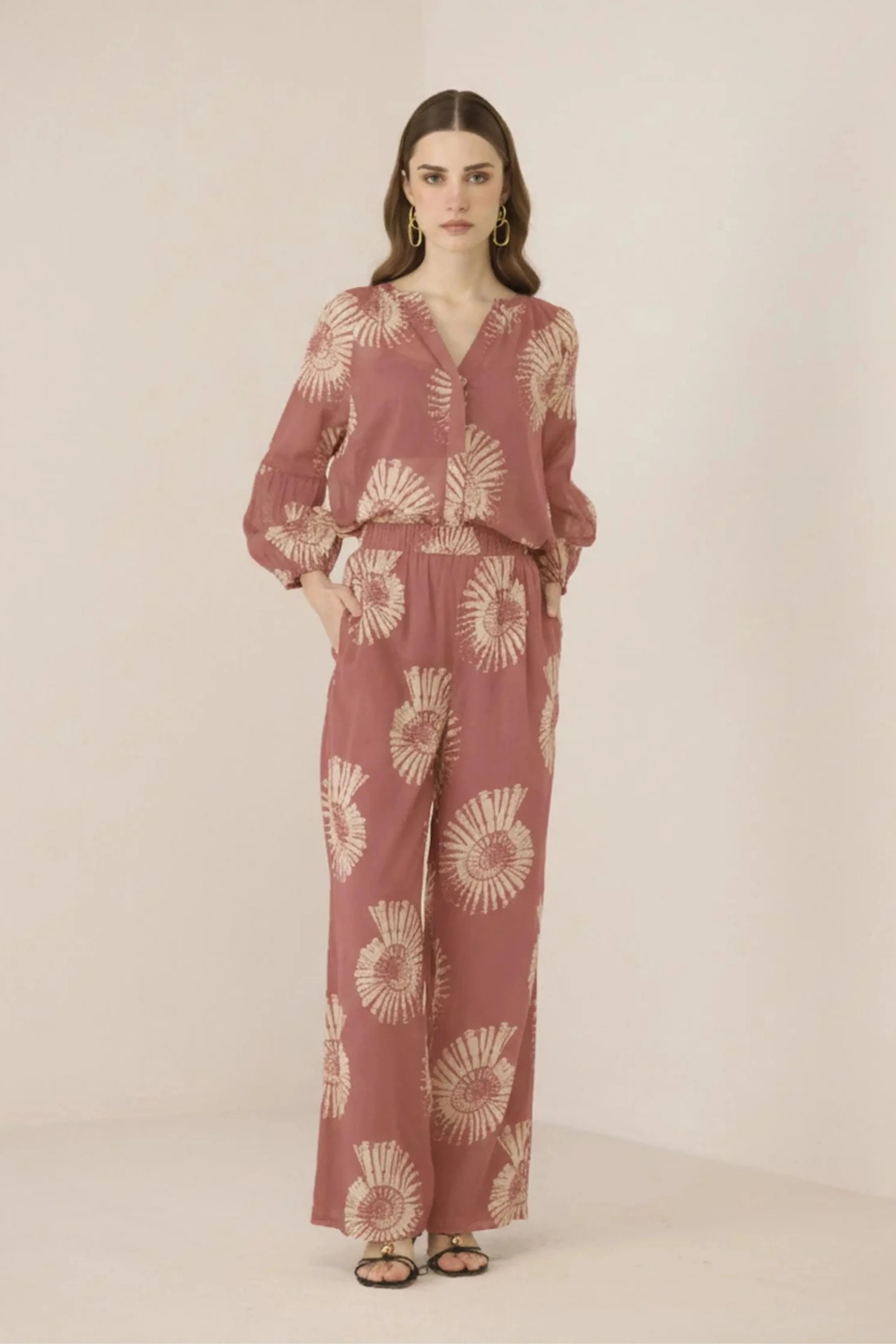 Chelsea Nautilus Rose Co-Ord Set