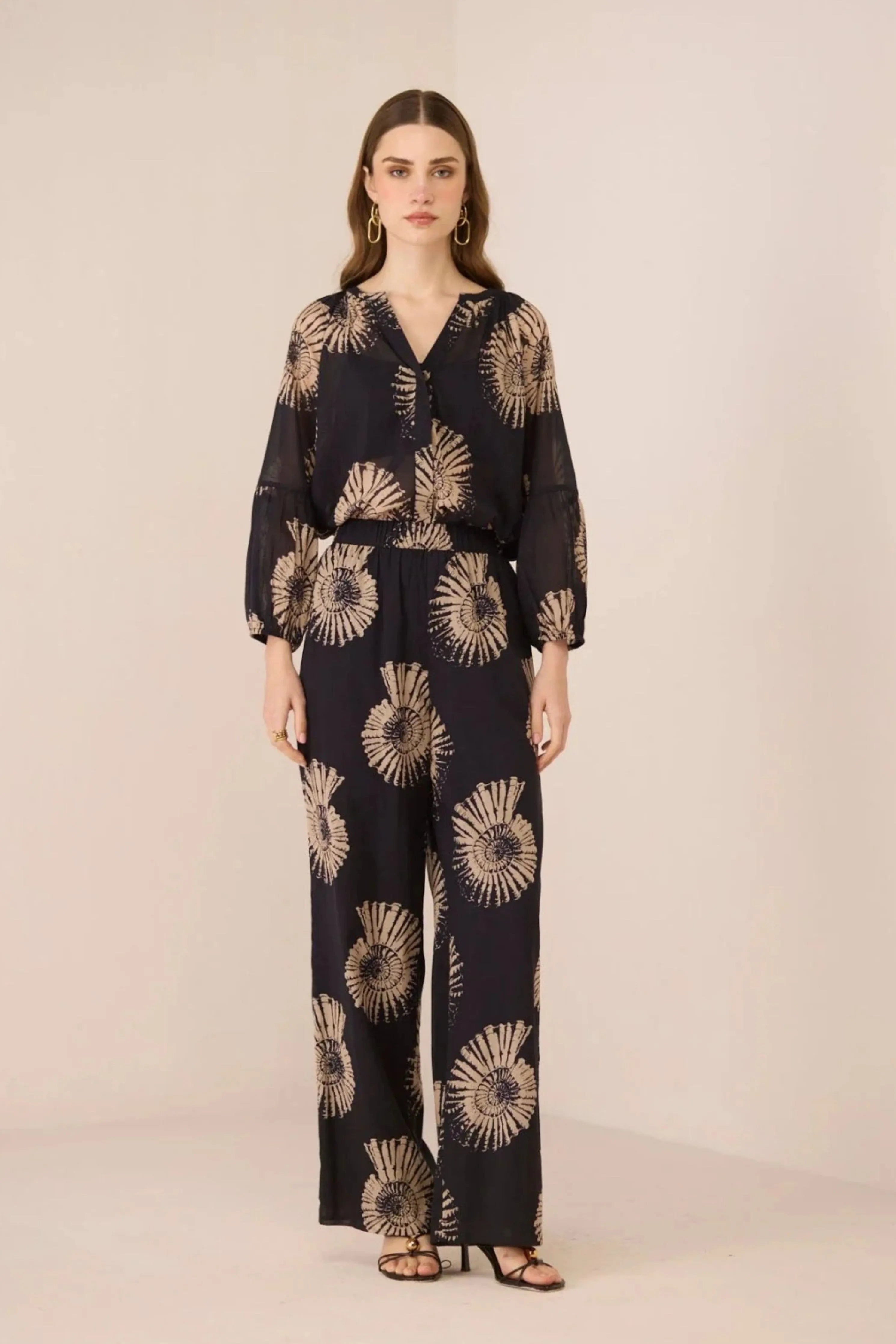 Chelsea Nautilus Black Co-Ord Set