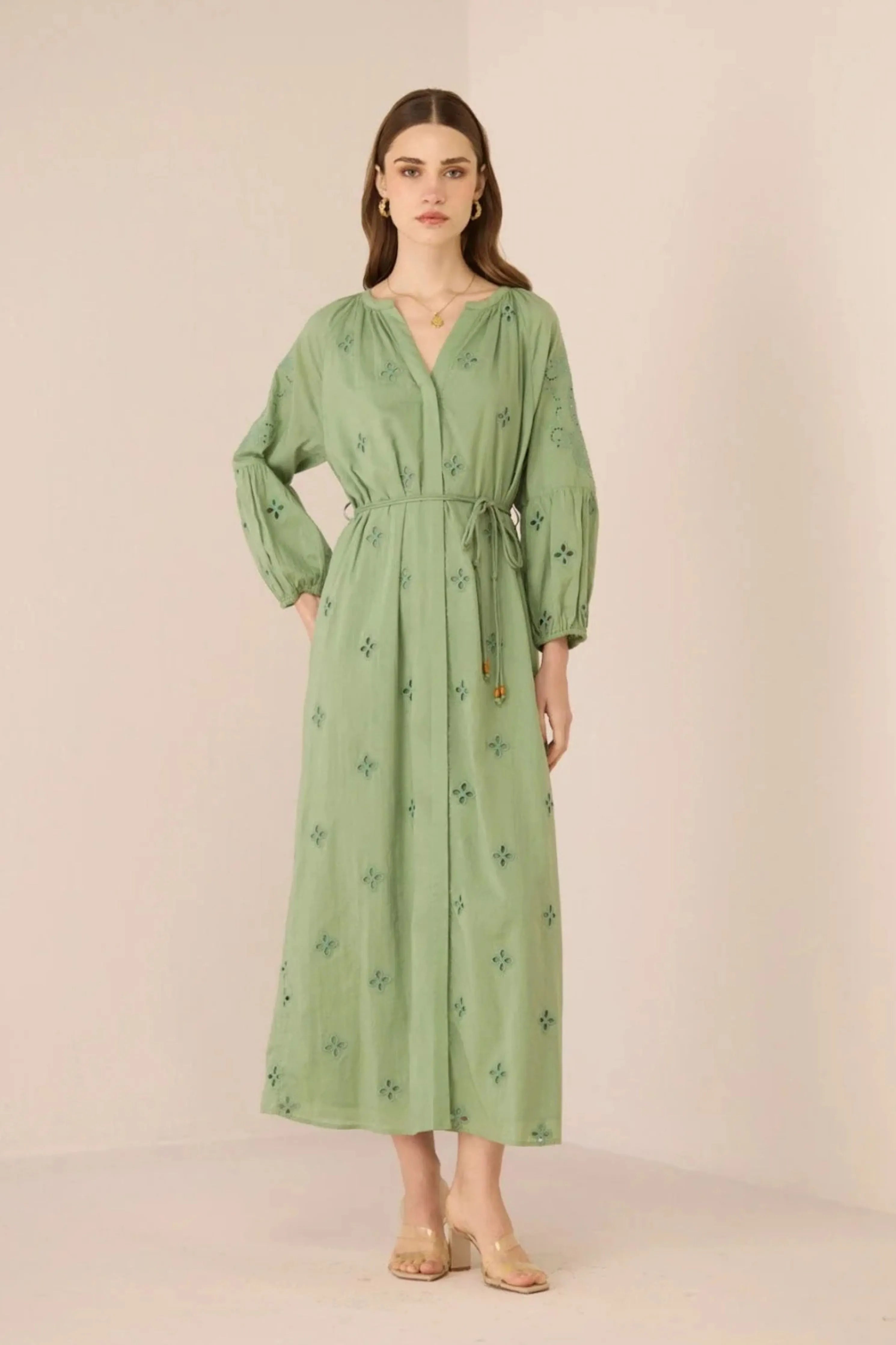Piper Green Maxi Dress