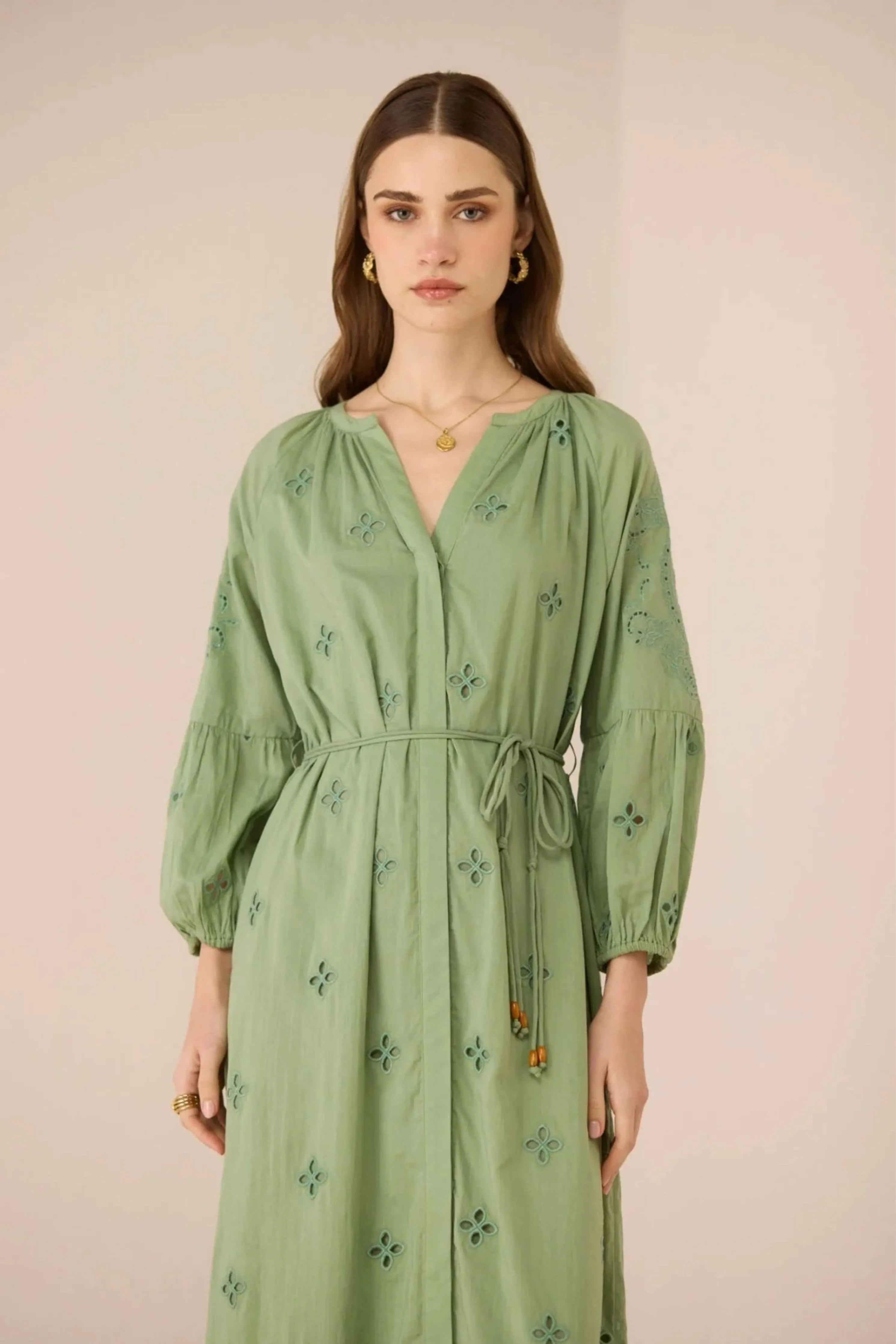 Piper Green Maxi Dress