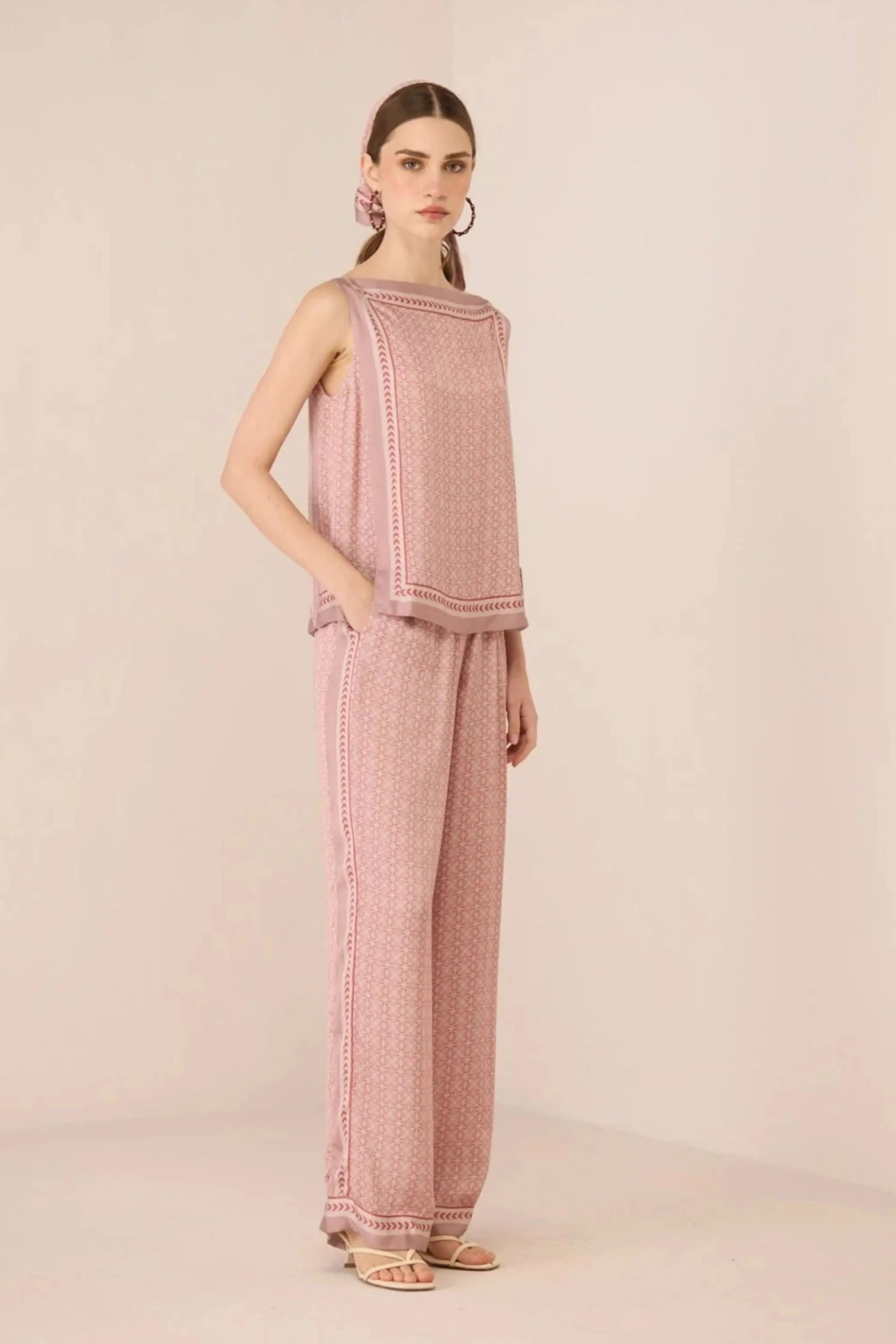 Willow Lattice Blush Co-Ord Set