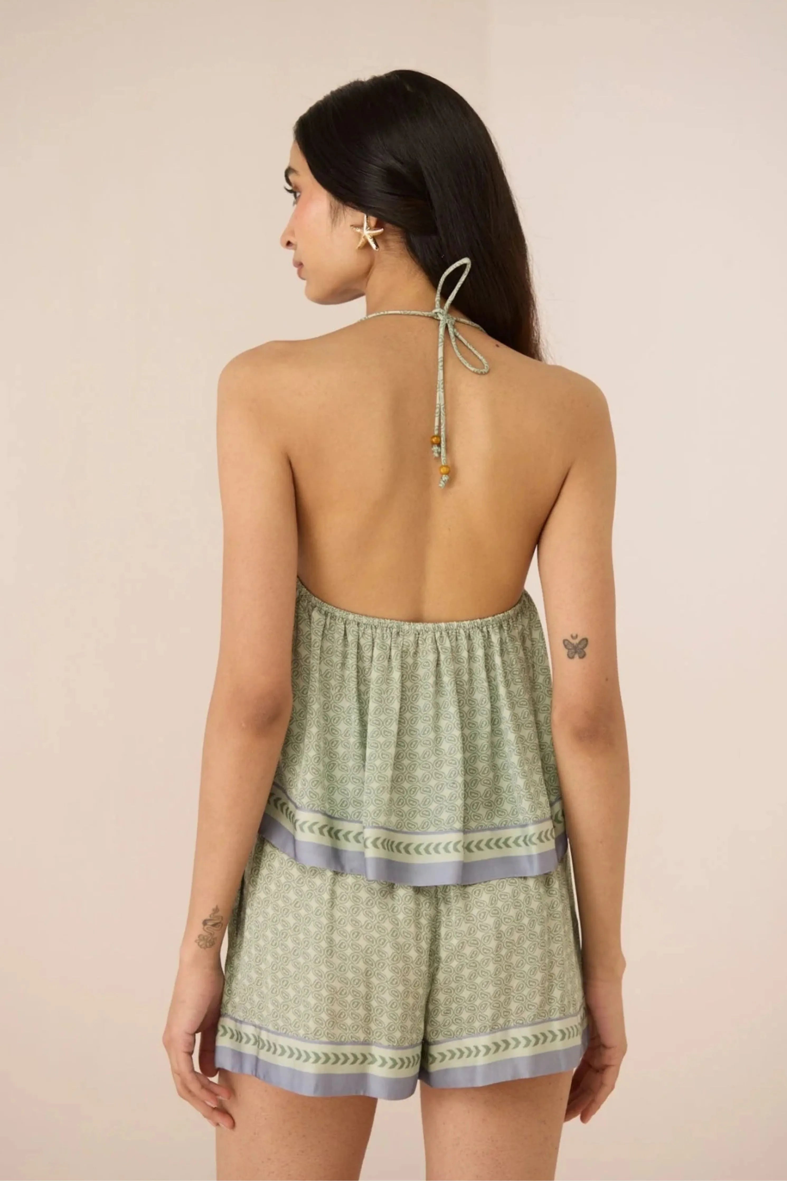 Willow Sage Halter Top Co-Ord Set