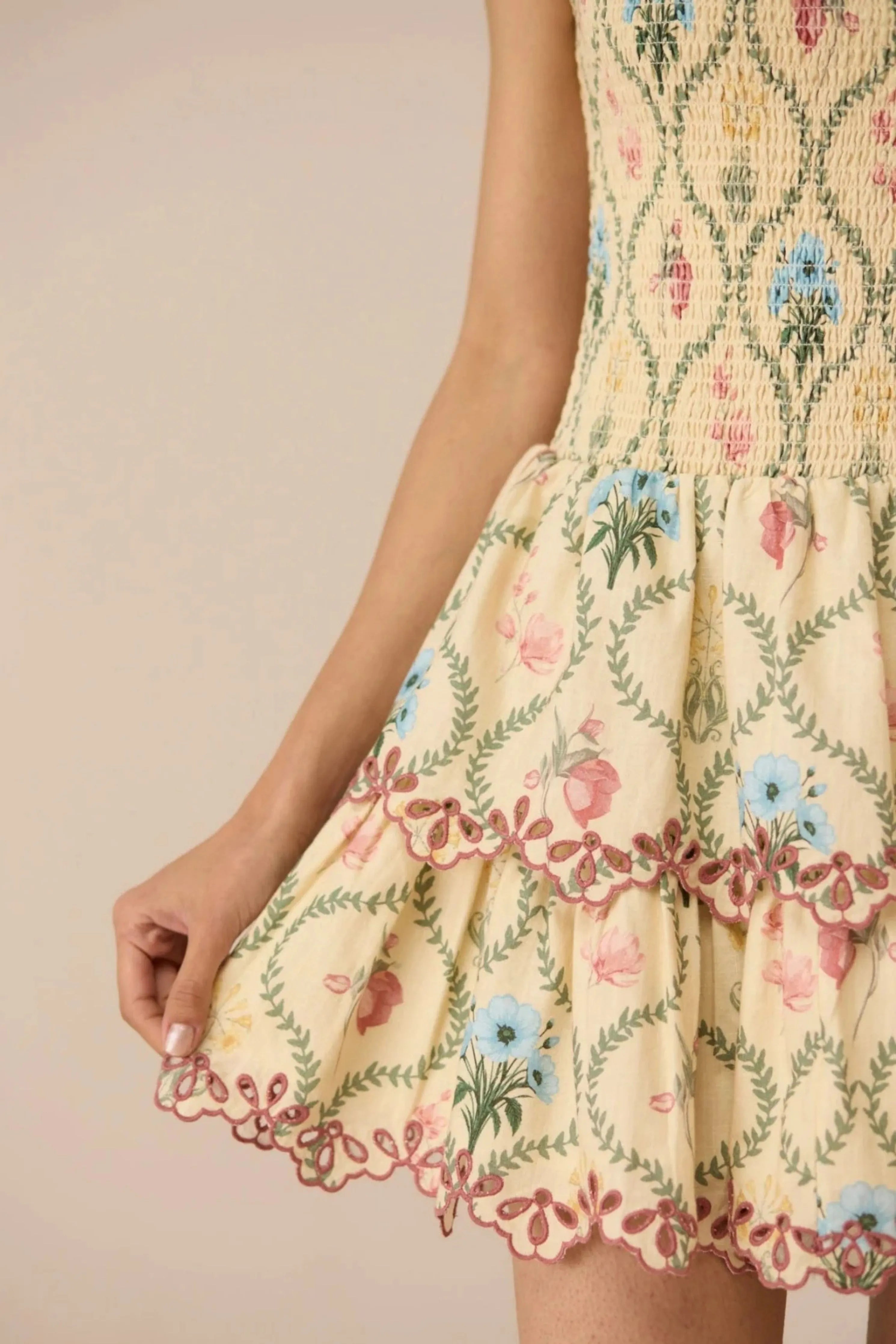 Aashna Shroff in Apricot Mini Dress