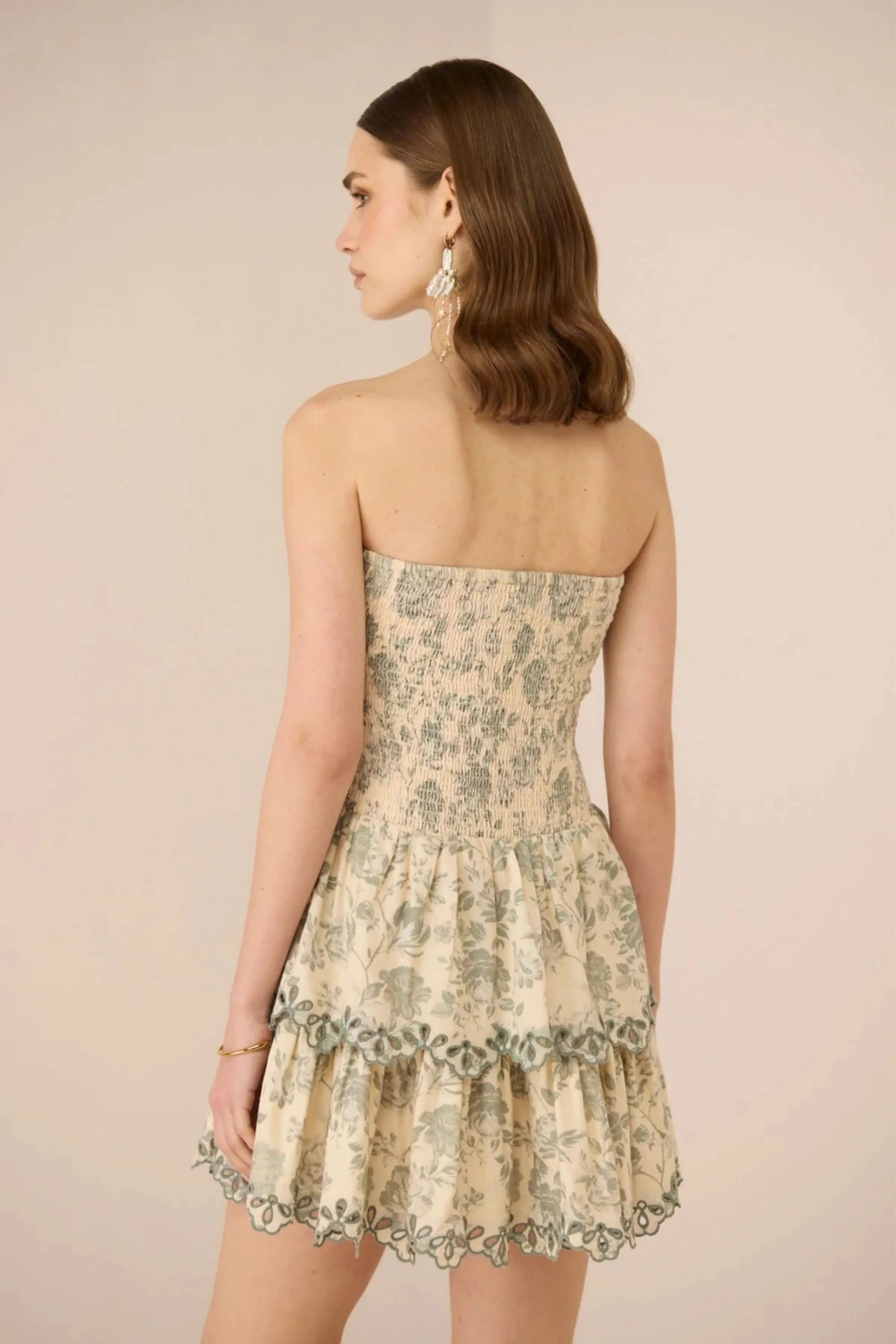 Apricot Sage Mini Dress