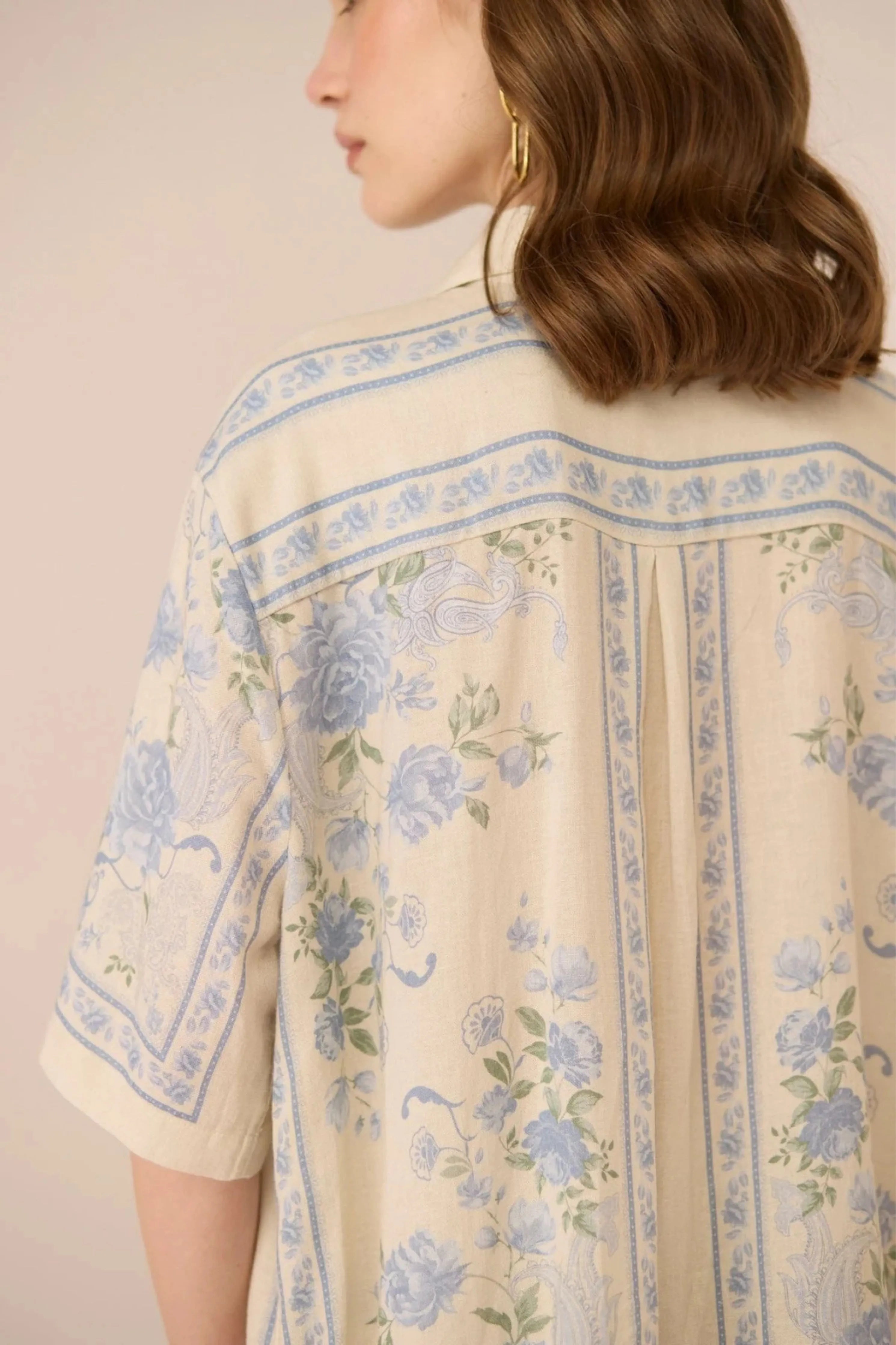 Malibu Shirt Azure Bloom Co-Ord Set