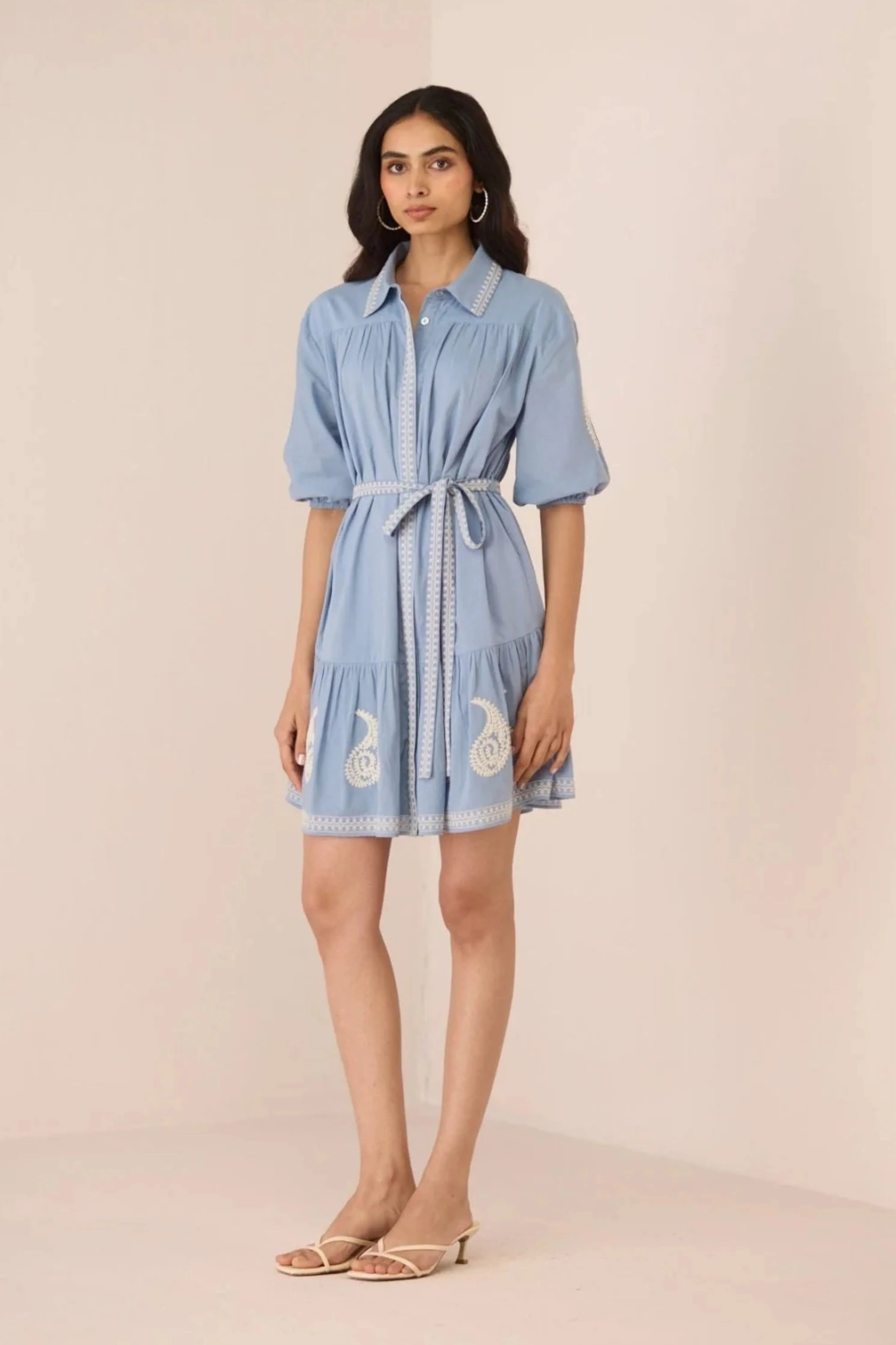 Lizzie Blue Mini Dress