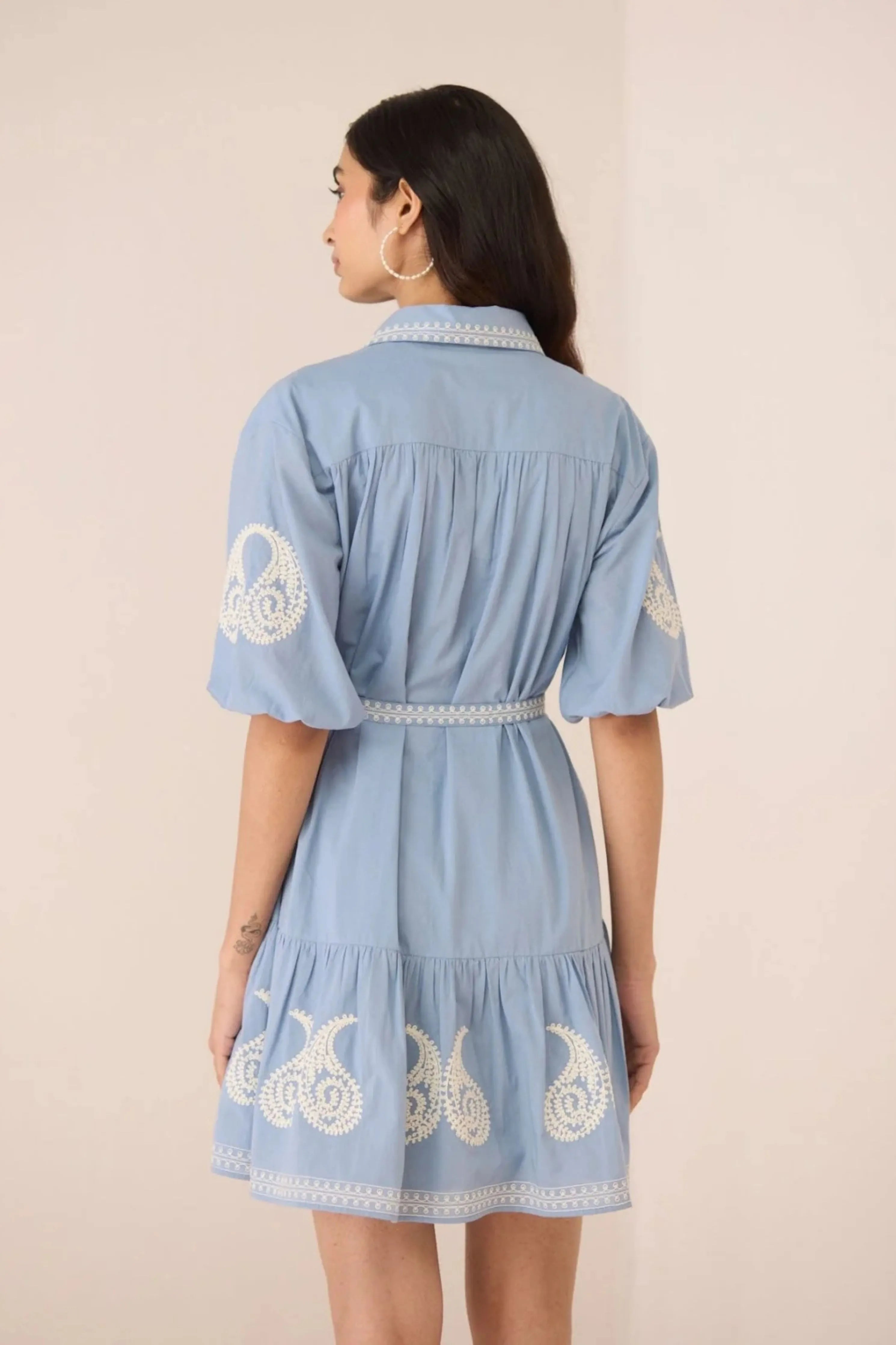 Lizzie Blue Mini Dress