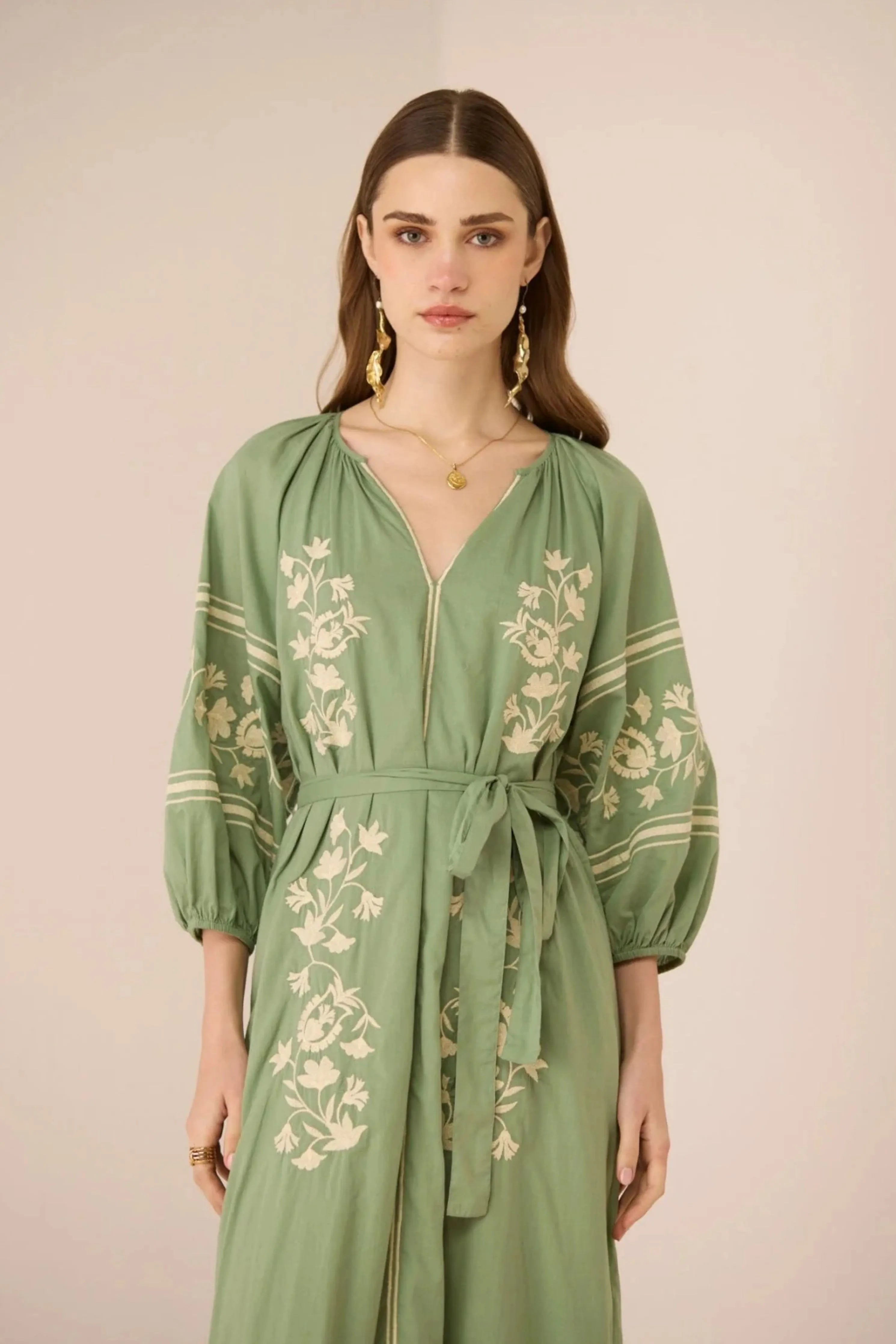 Celia Green Maxi Dress