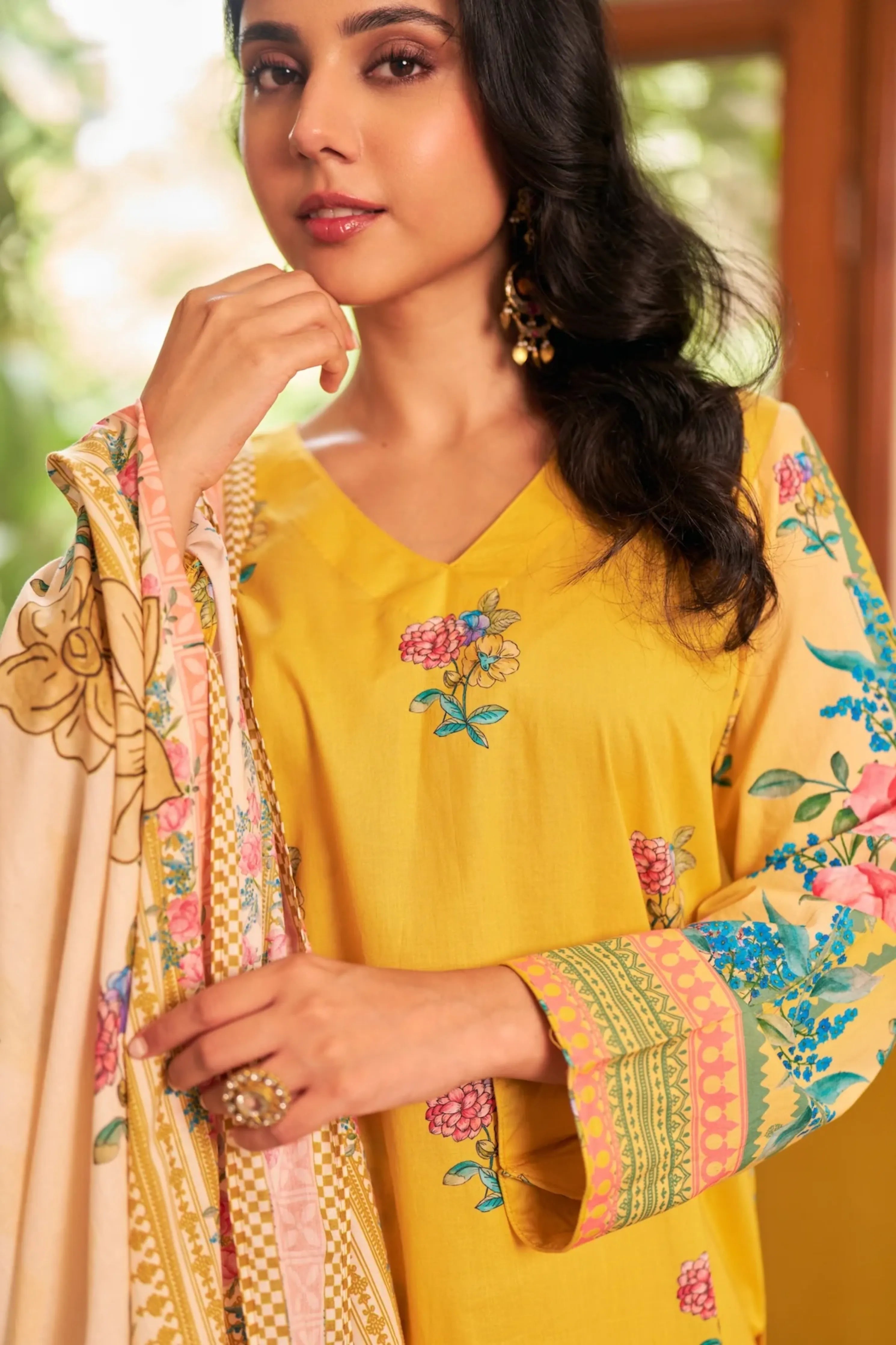 Dhwani Yellow Kurta Set